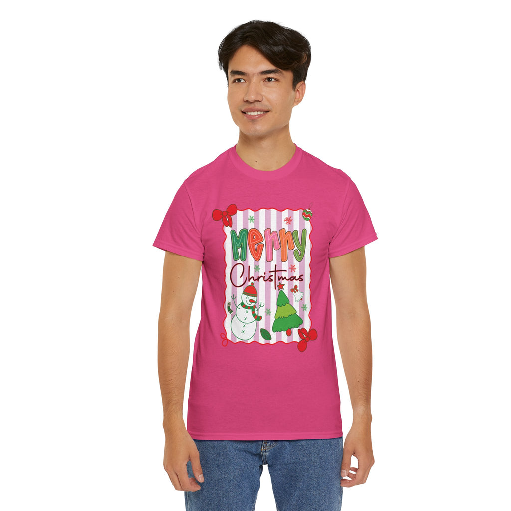 Christmas Snowman Unisex Cotton Tee