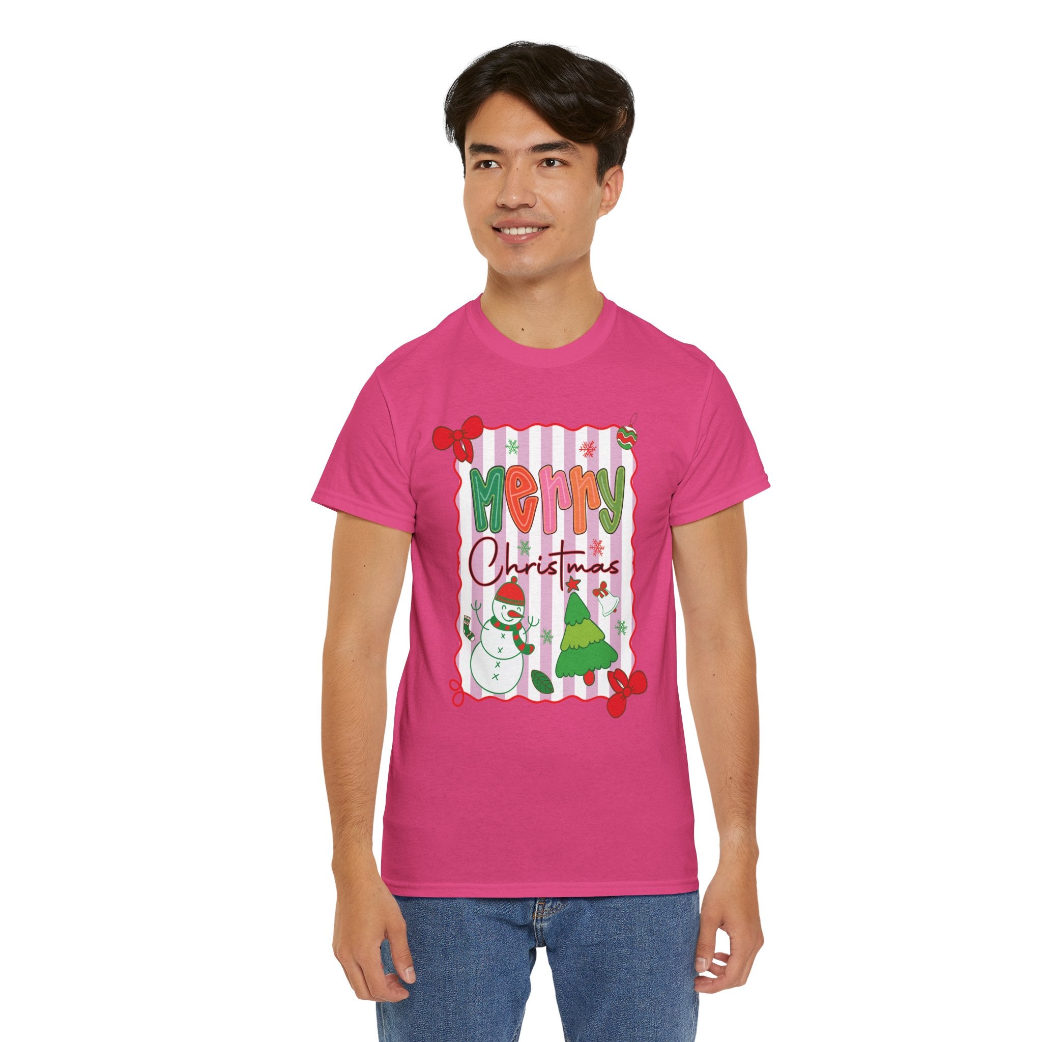 Christmas Snowman Unisex Cotton Tee