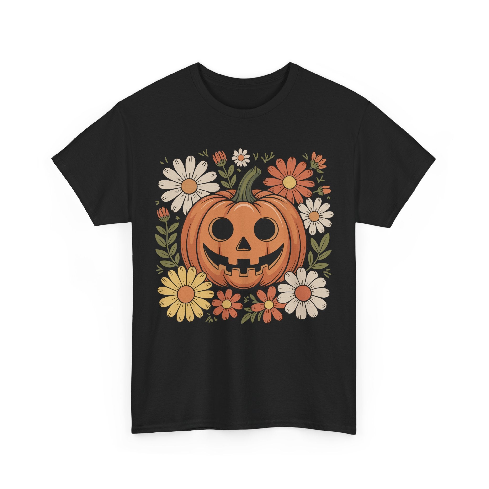 Halloween Pumpkin Unisex Cotton Tee