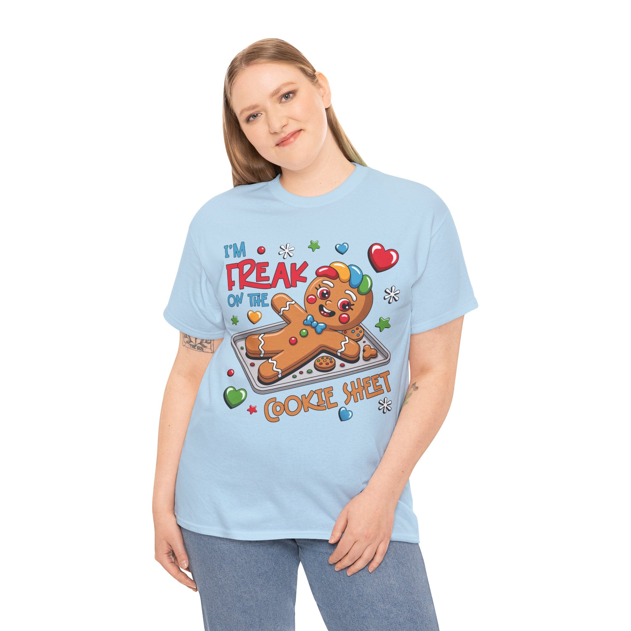 Gingerbread ‘I’m Freak on the Cookie Sheet’ Unisex Cotton Tee
