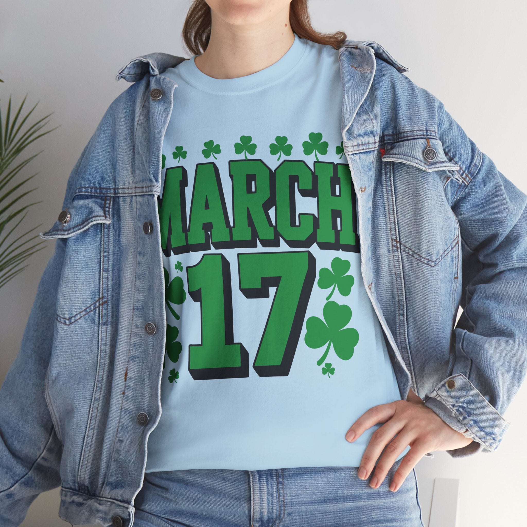 St. Patrick’s Day March 17 Shamrock Unisex Cotton T‑Shirt