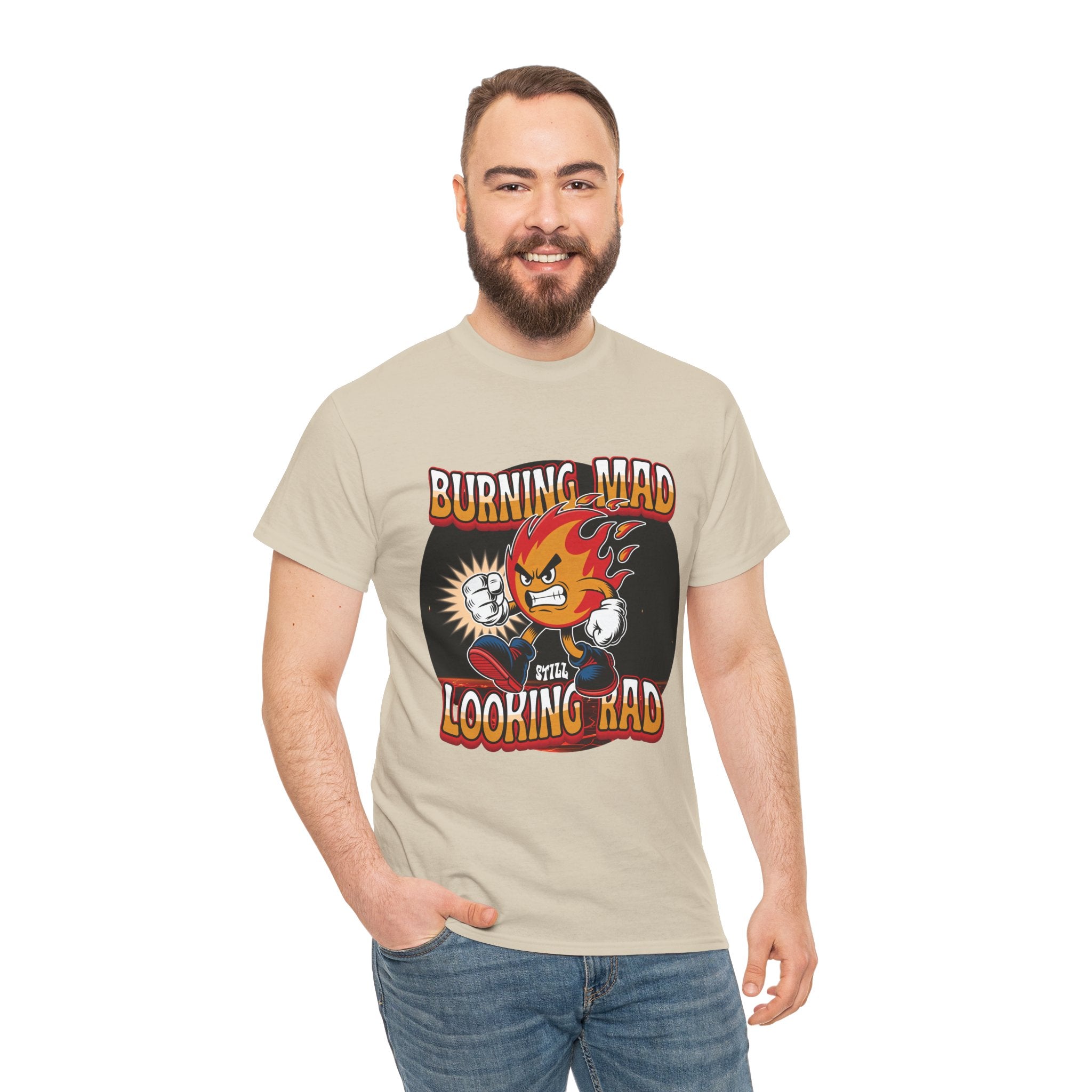 Burning Mad Looking Rad Unisex Tee