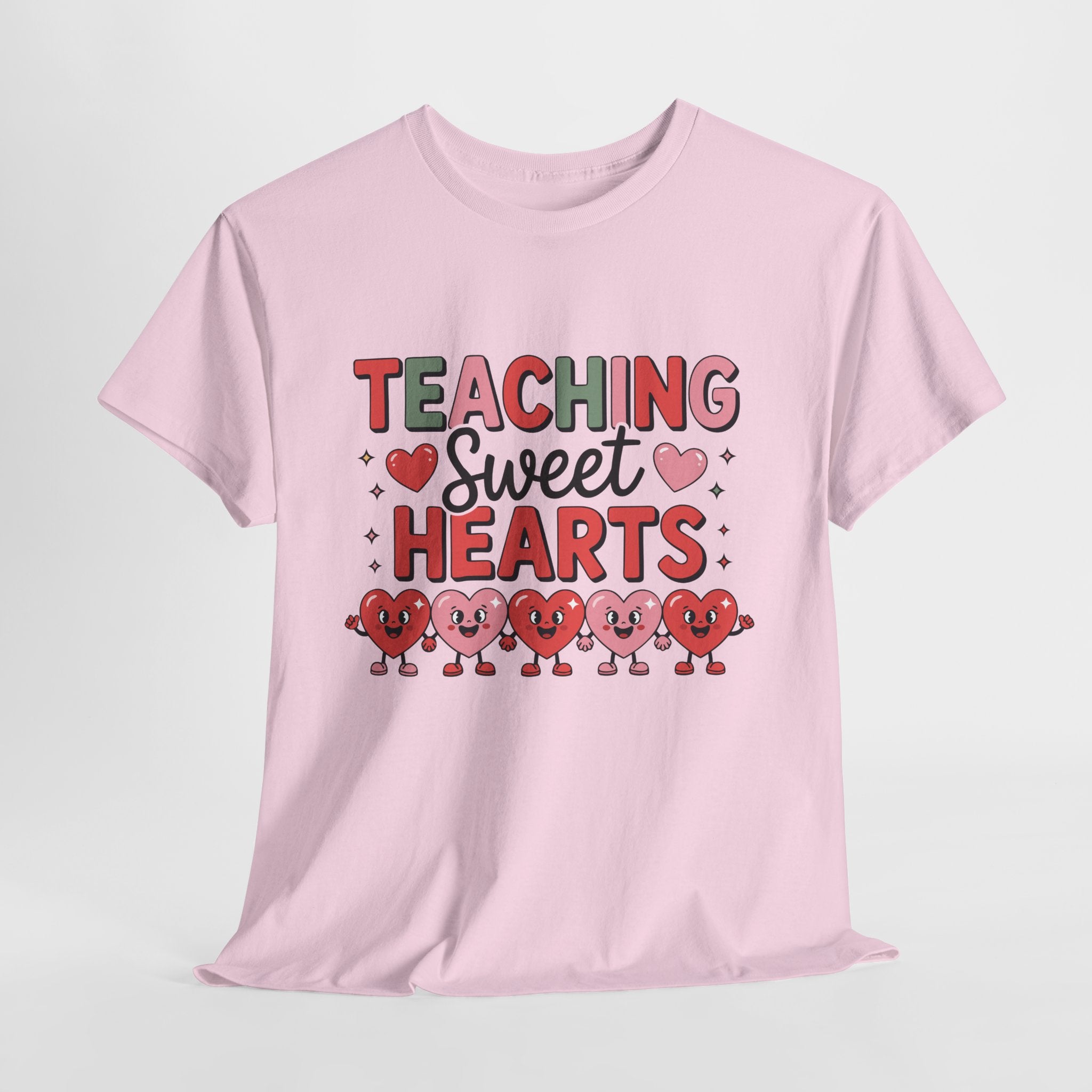 Teaching Sweet Hearts Valentine Teacher Unisex Cotton T-Shirt