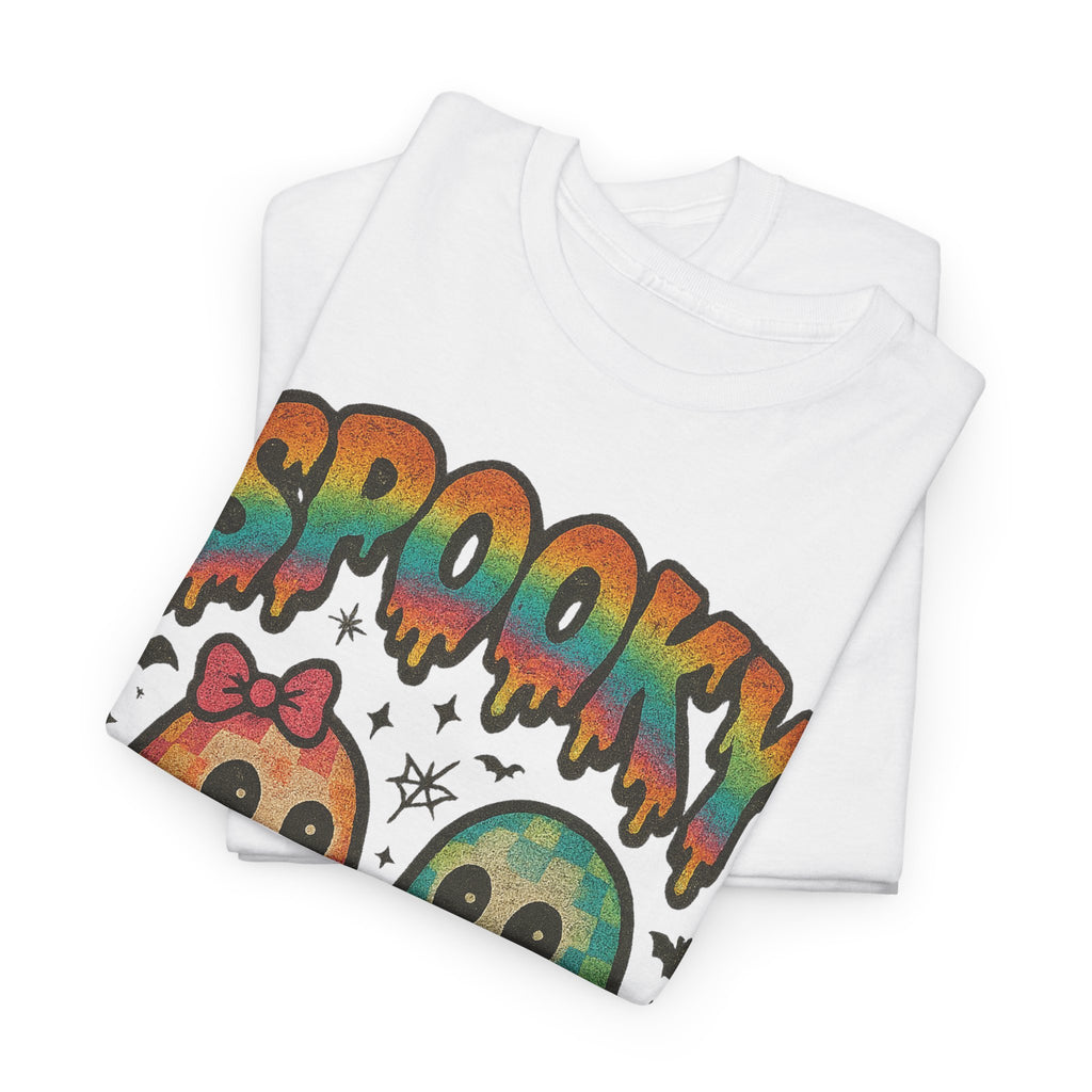 Spooky Pastel Ghosts Unisex Cotton Tee