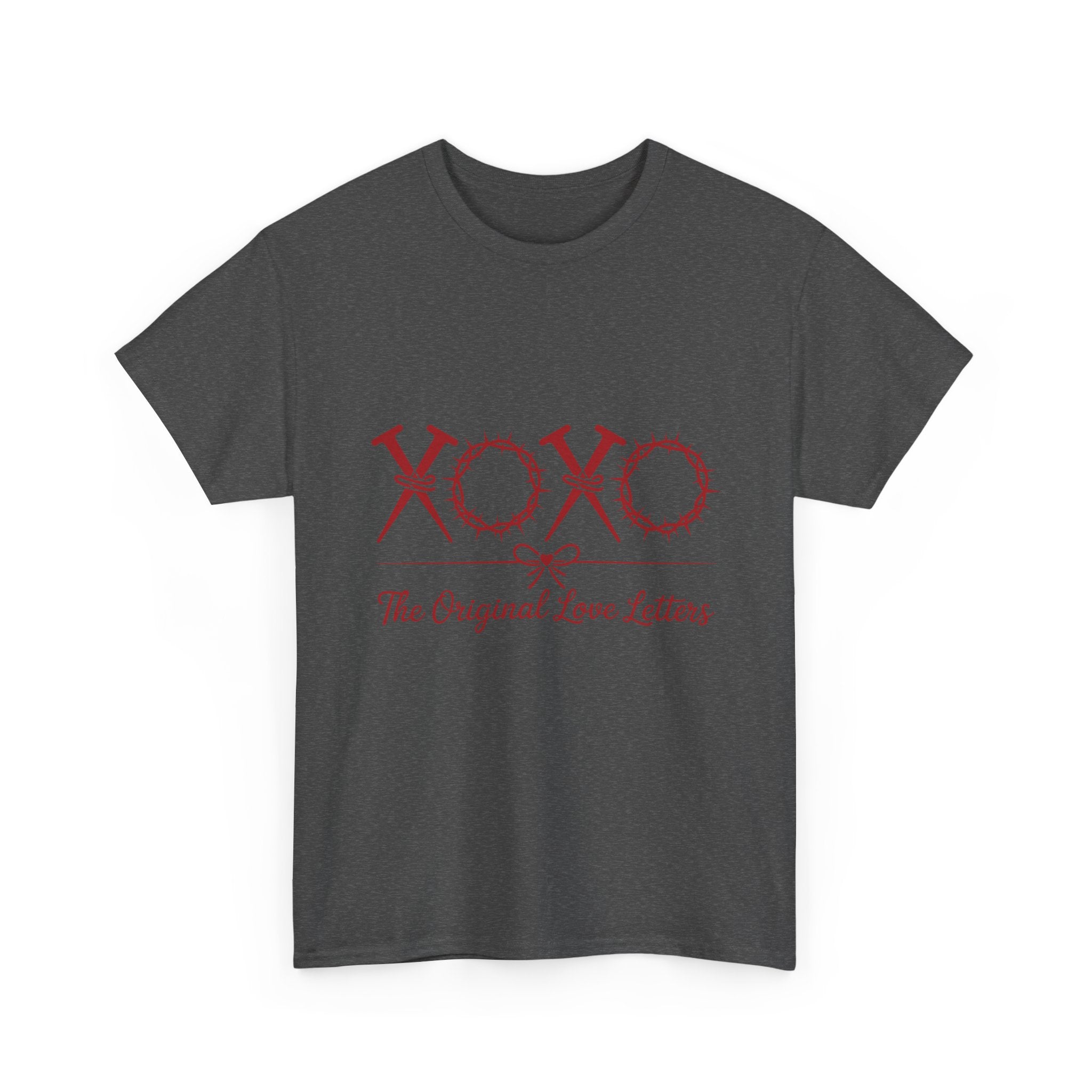 Christian Valentine Tee — “XOXO” Nails & Thorn Crowns, “The Original Love Letters”... Unisex Cotton Tee