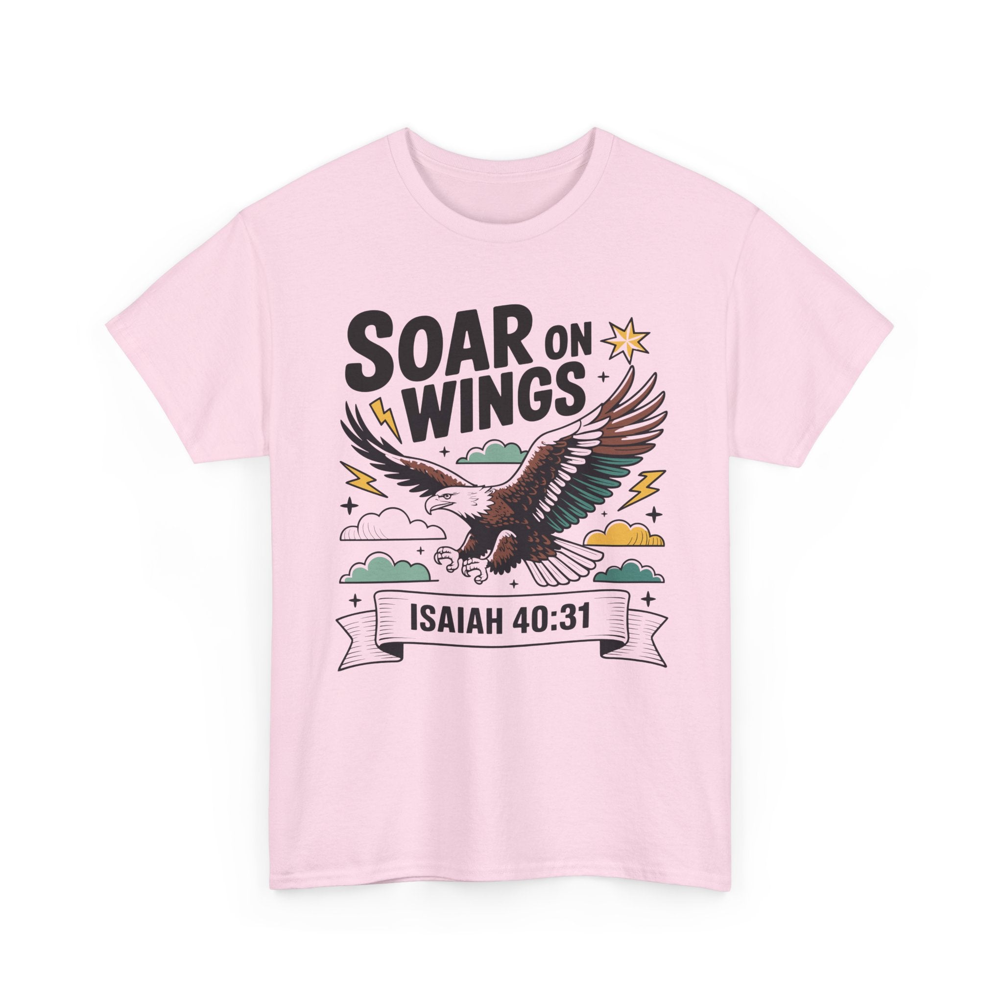 Isaiah 40:31 "Soar on Wings" Eagle Unisex Cotton T-Shirt