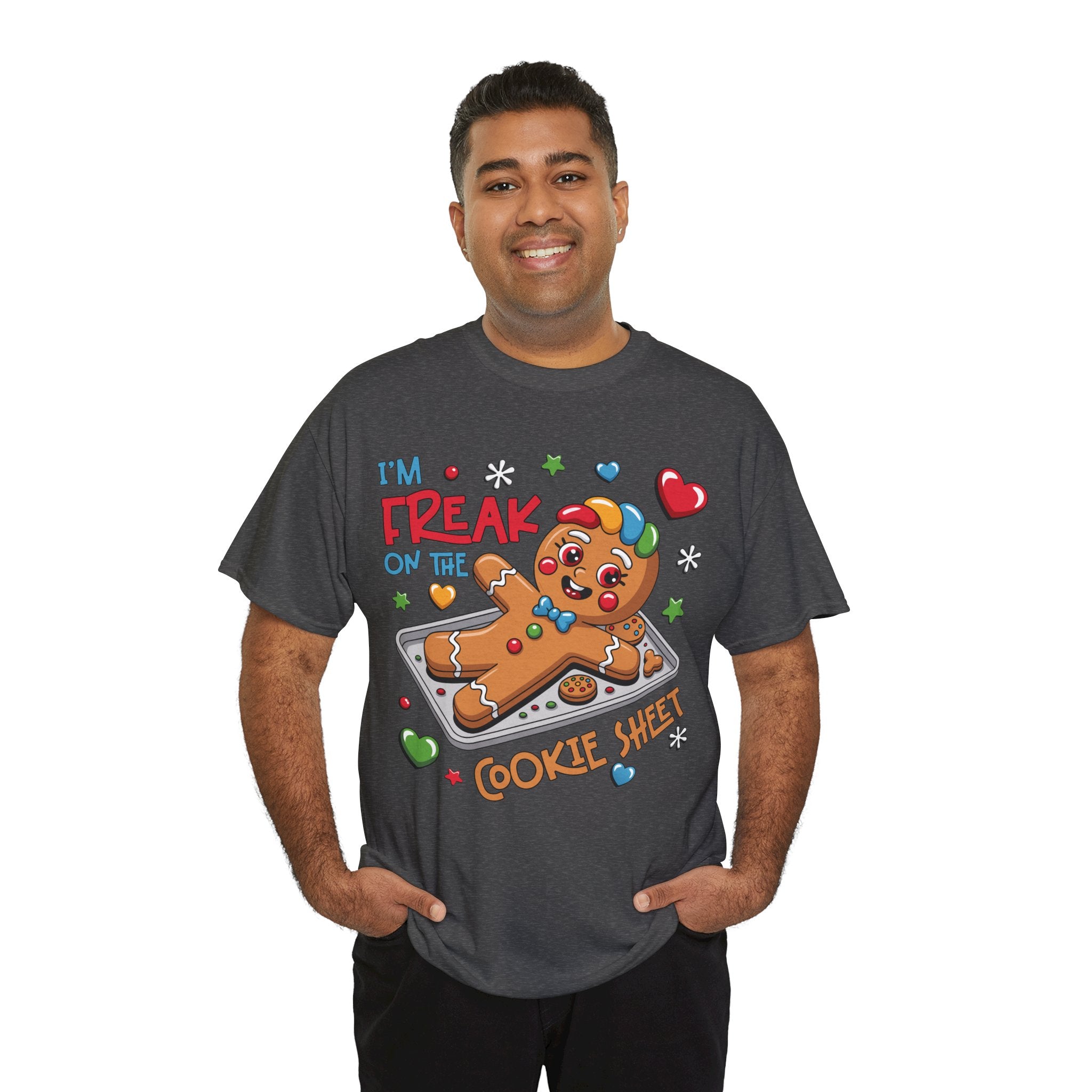 Gingerbread ‘I’m Freak on the Cookie Sheet’ Unisex Cotton Tee