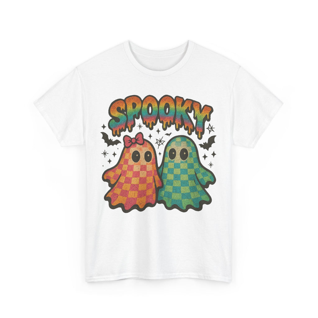 Spooky Pastel Ghosts Unisex Cotton Tee