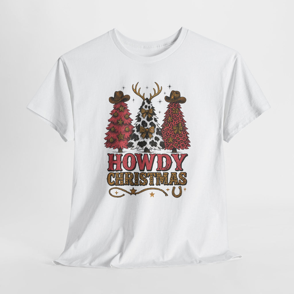 Western Christmas Unisex Cotton Tee