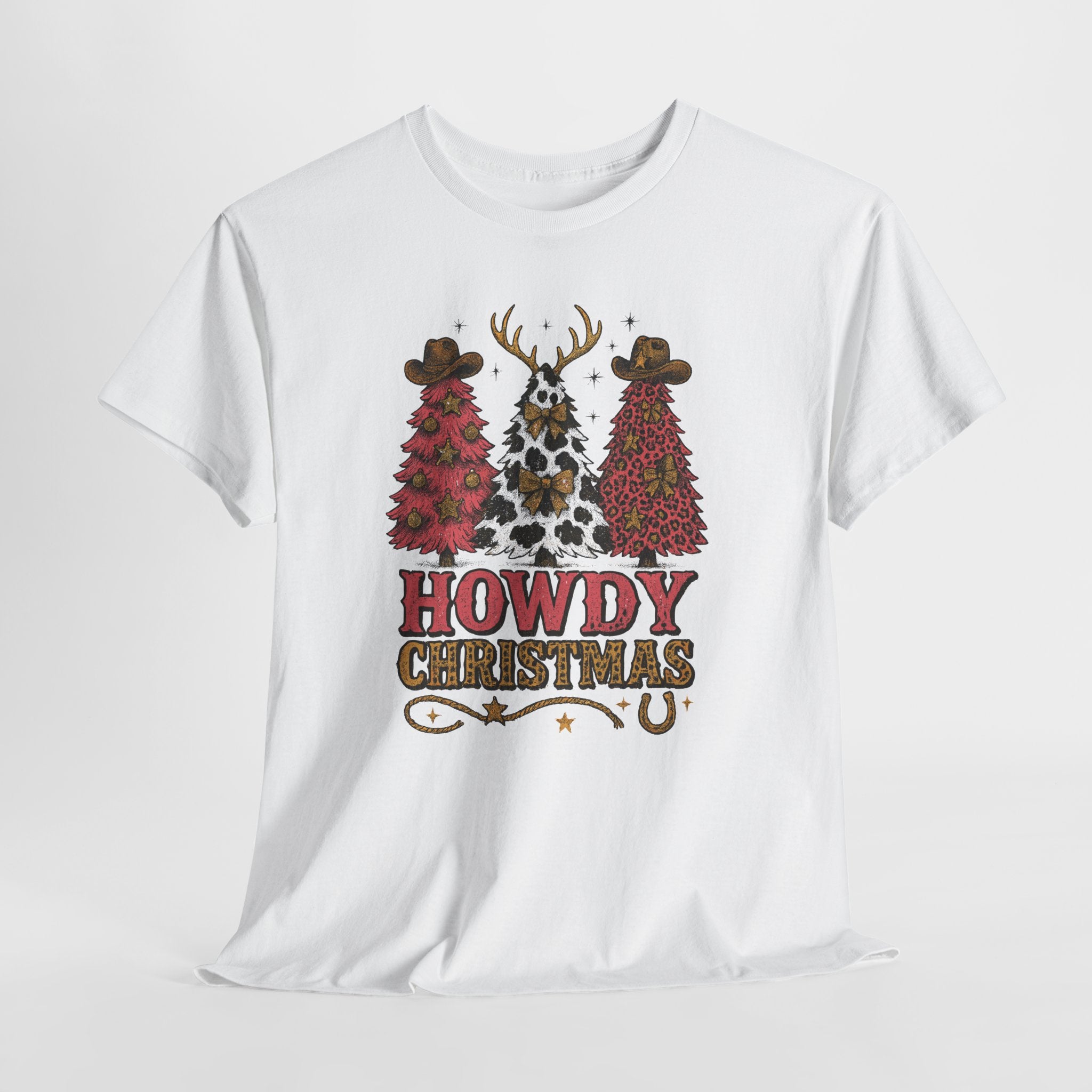 Western Christmas Unisex Cotton Tee