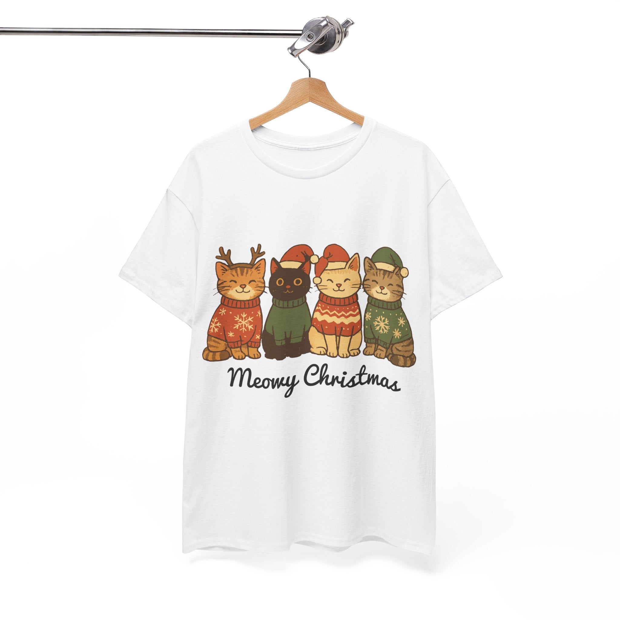 Christmas Cats Unisex Cotton Tee