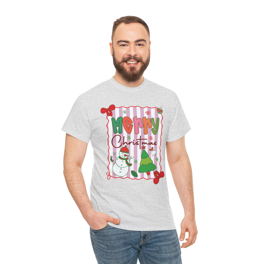 Christmas Snowman Unisex Cotton Tee