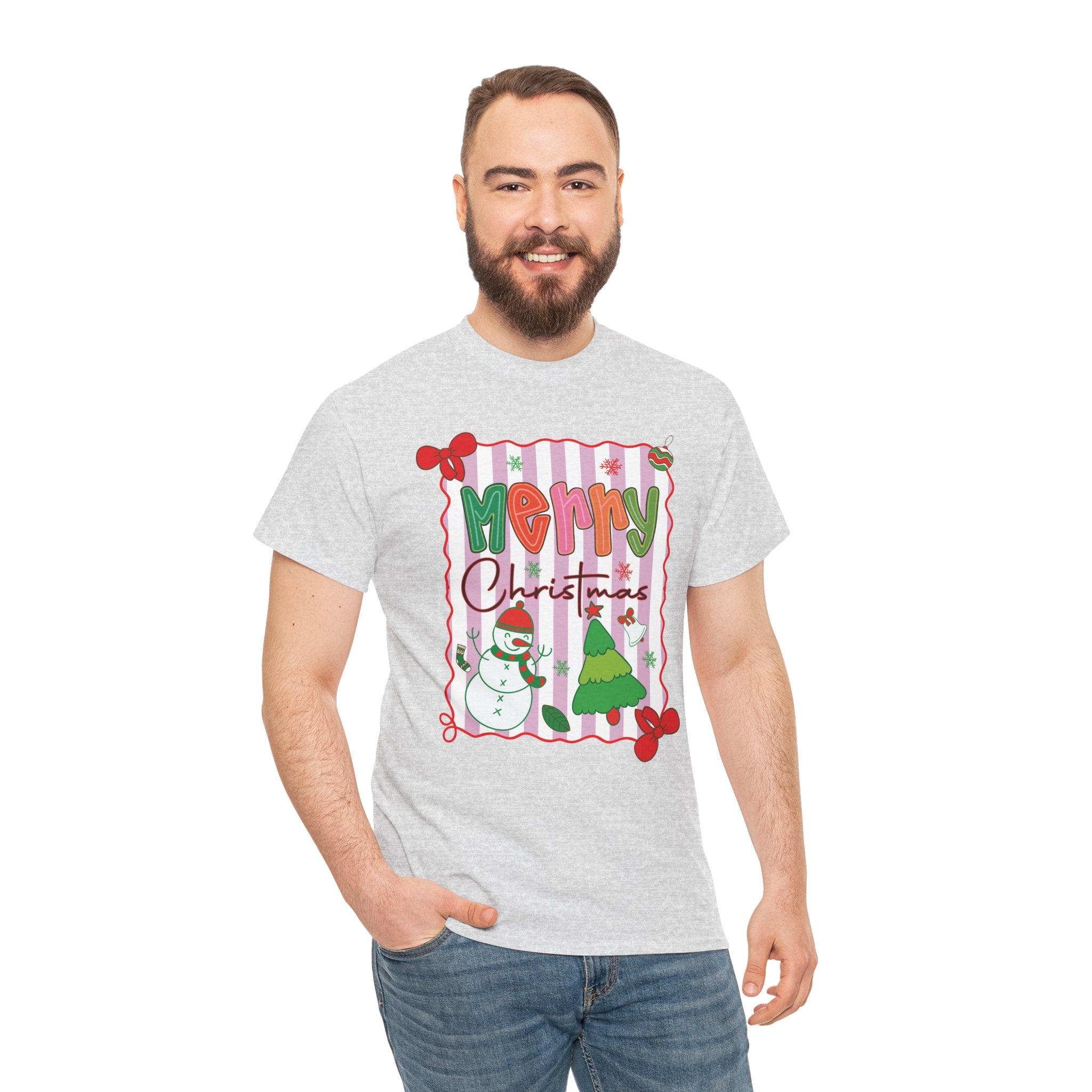 Christmas Snowman Unisex Cotton Tee