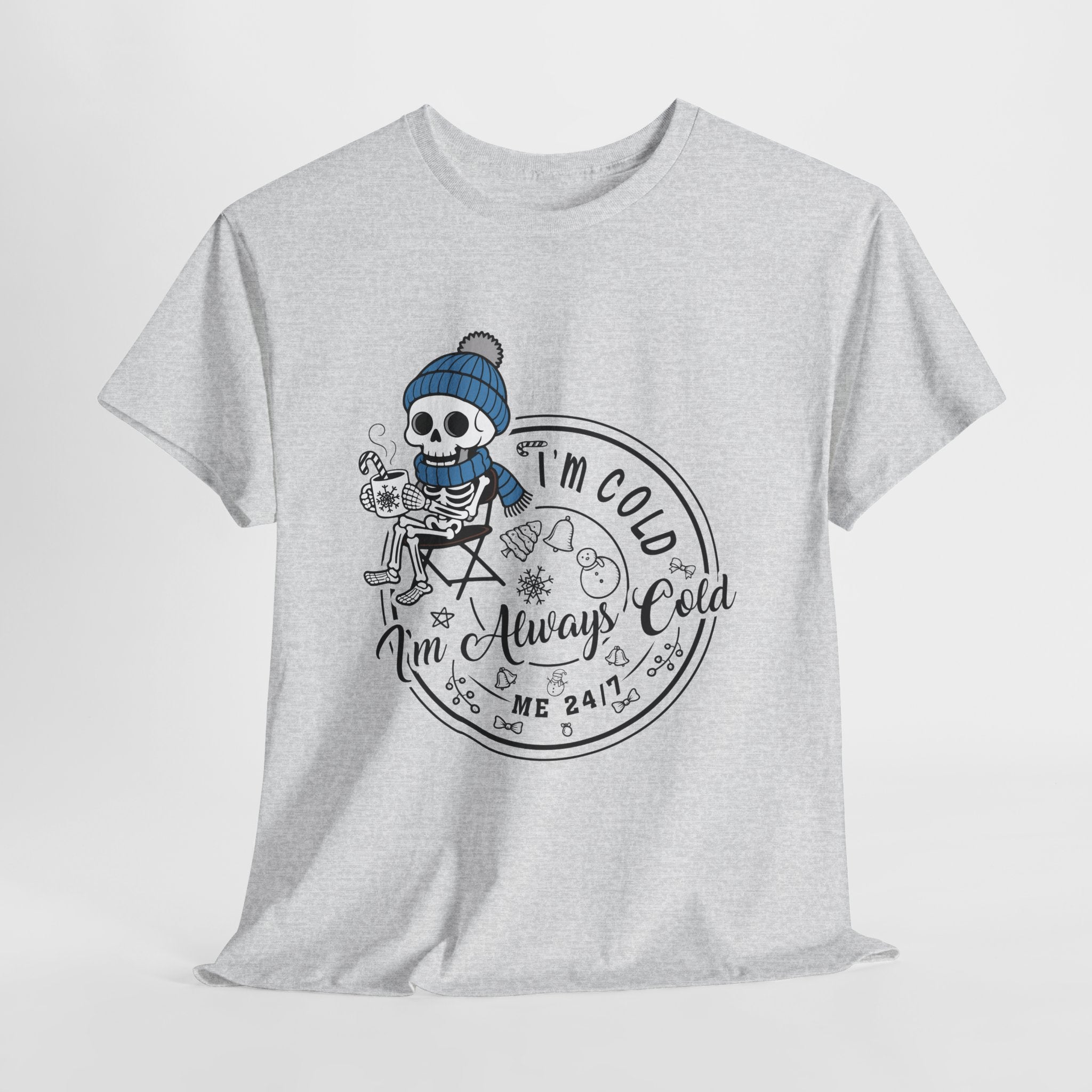Cozy Skeleton Unisex Cotton Tee