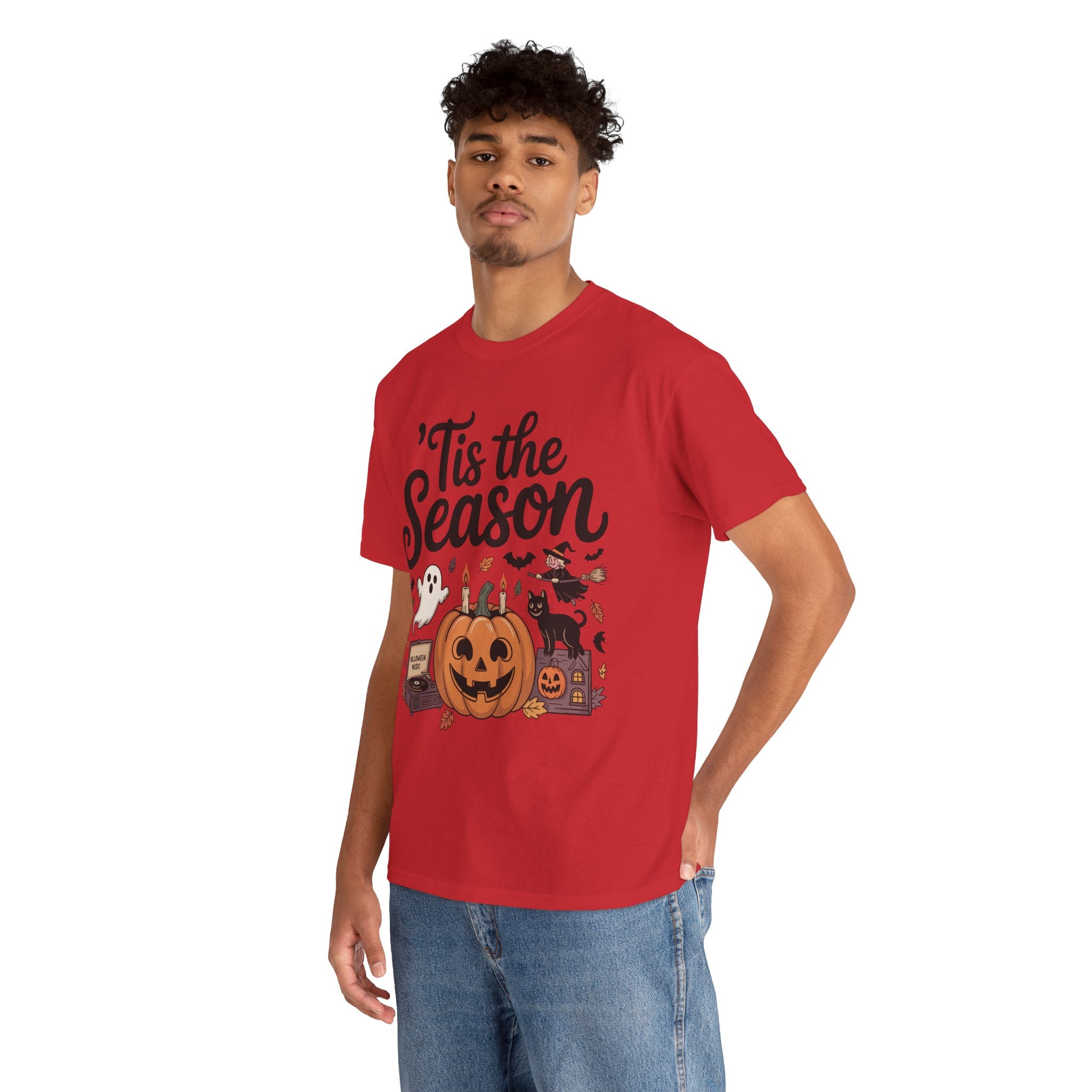 Holiday Season Unisex Cotton T-Shirt - Tis the Season Design