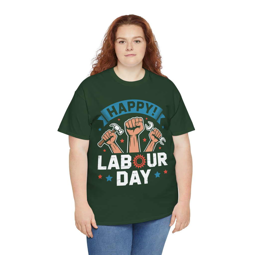 Happy US Labour Day Unisex Heavy Cotton T-Shirt