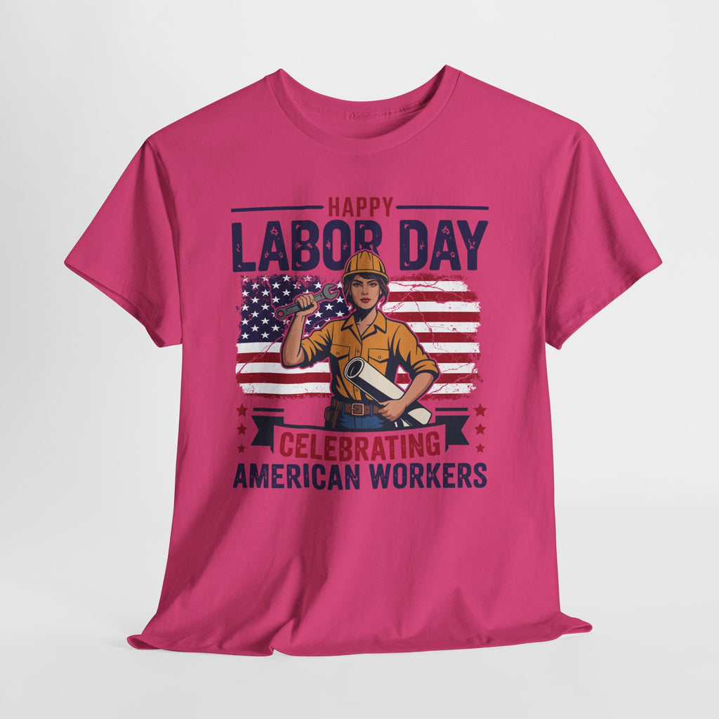Happy US Labour Day T-Shirt - Unisex Heavy Cotton Tee