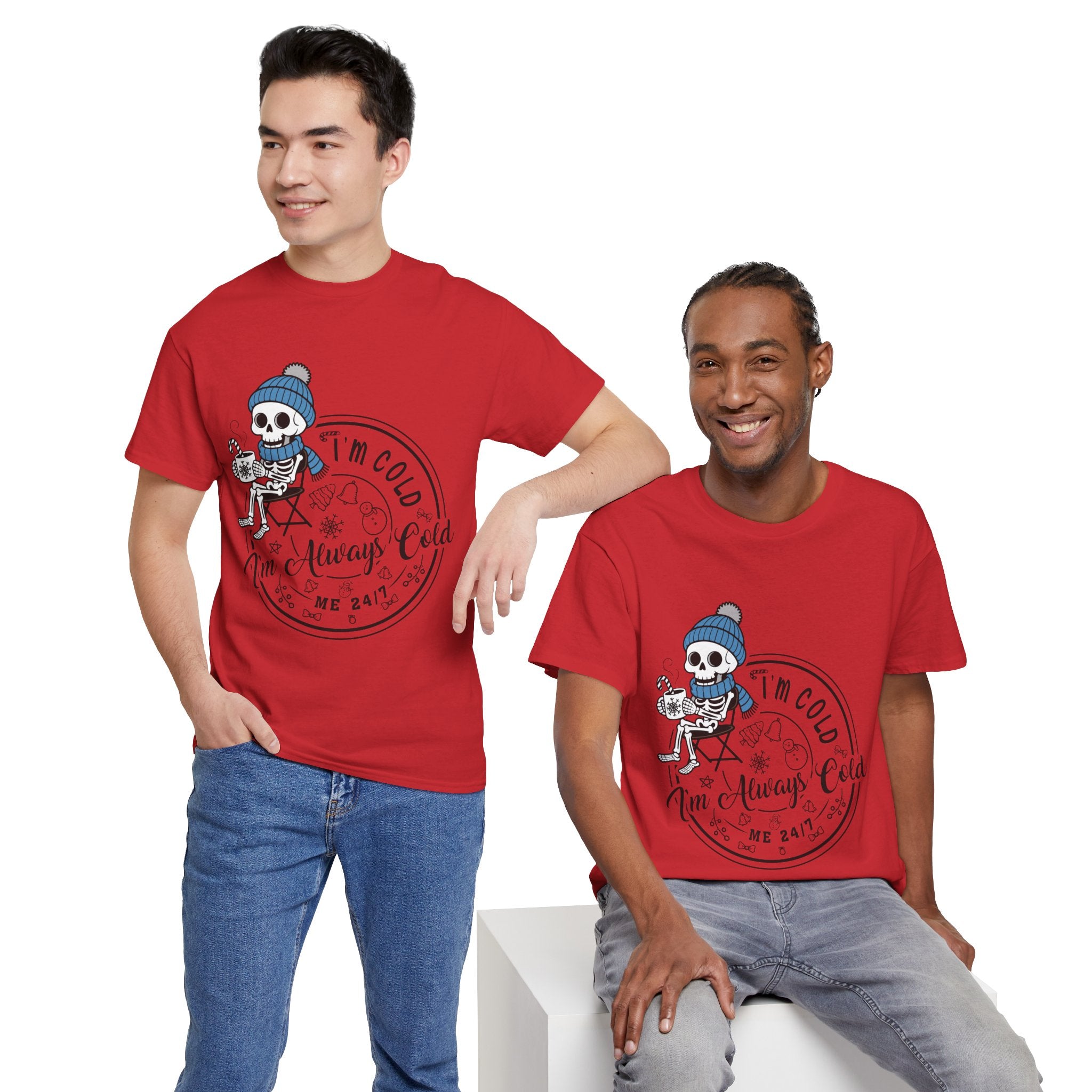 Cozy Skeleton Unisex Cotton Tee