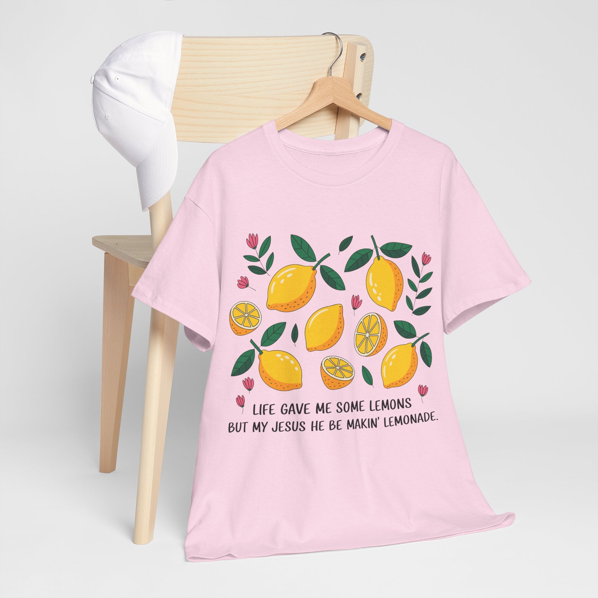 Christian Lemonade Tee — "Life gave me some lemons but my Jesus he be makin’ lemonade"Unisex Cotton Tee