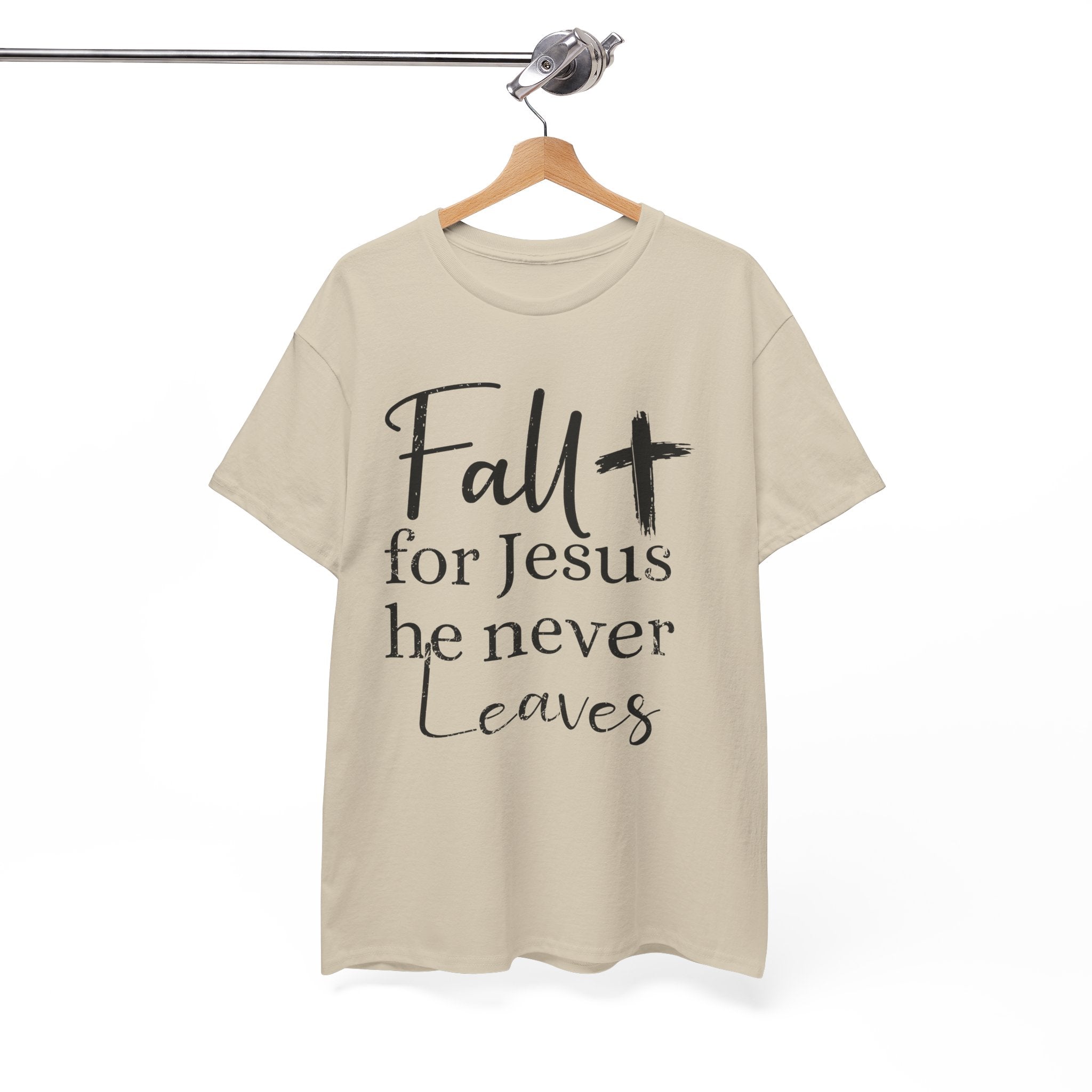Fall for Jesus Pumpkin Church Unisex Cotton T-Shirt