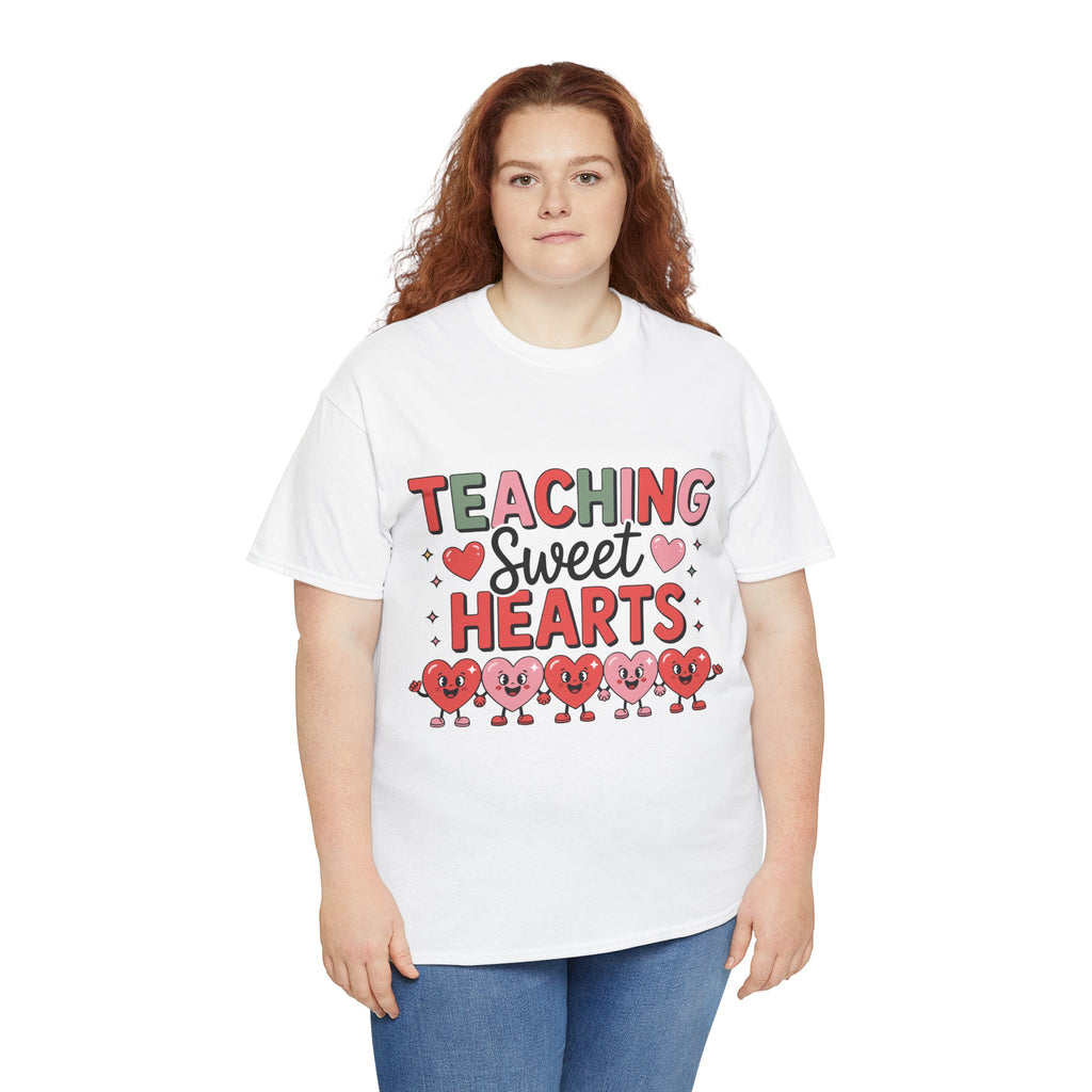 Teaching Sweet Hearts Valentine Teacher Unisex Cotton T-Shirt