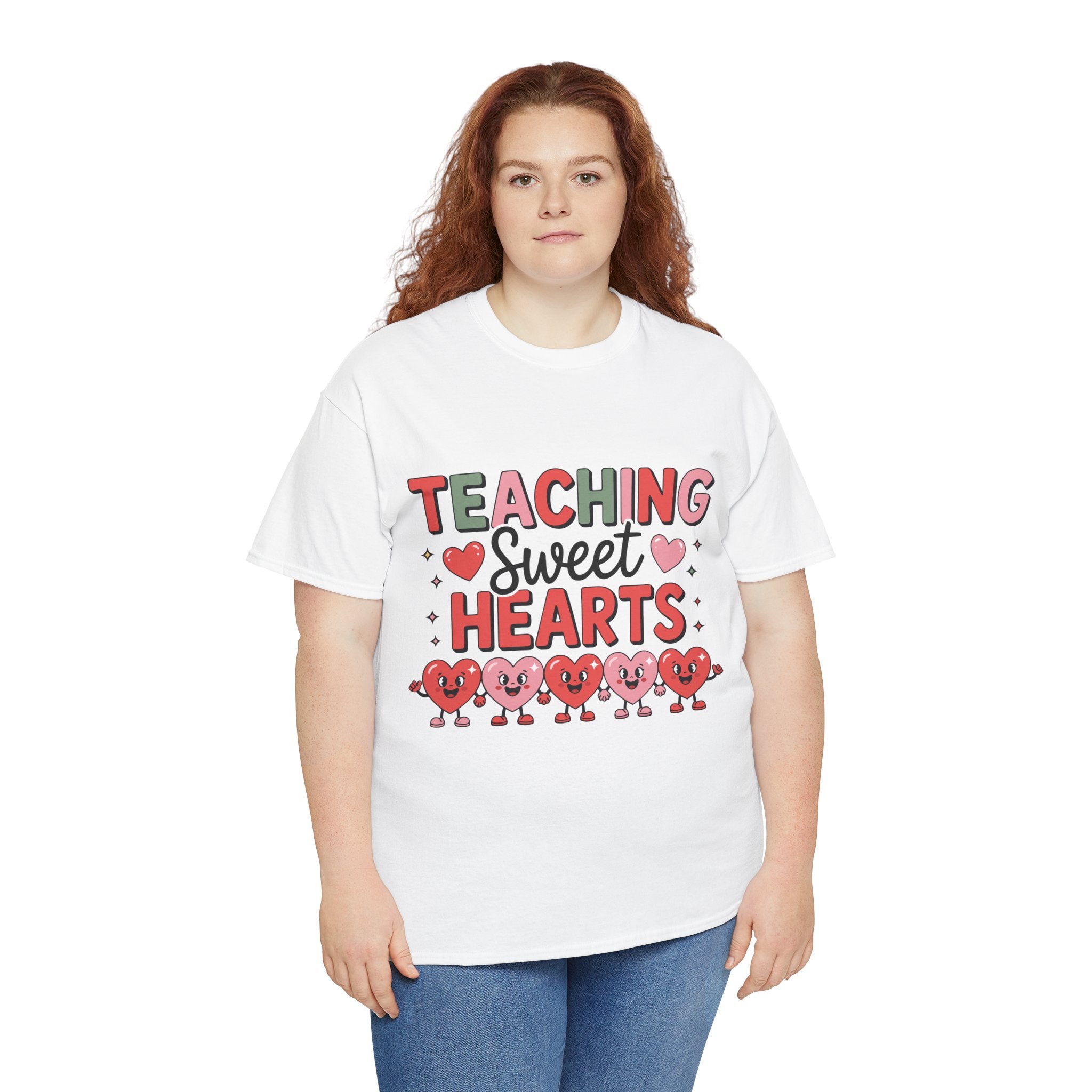 Teaching Sweet Hearts Valentine Teacher Unisex Cotton T-Shirt