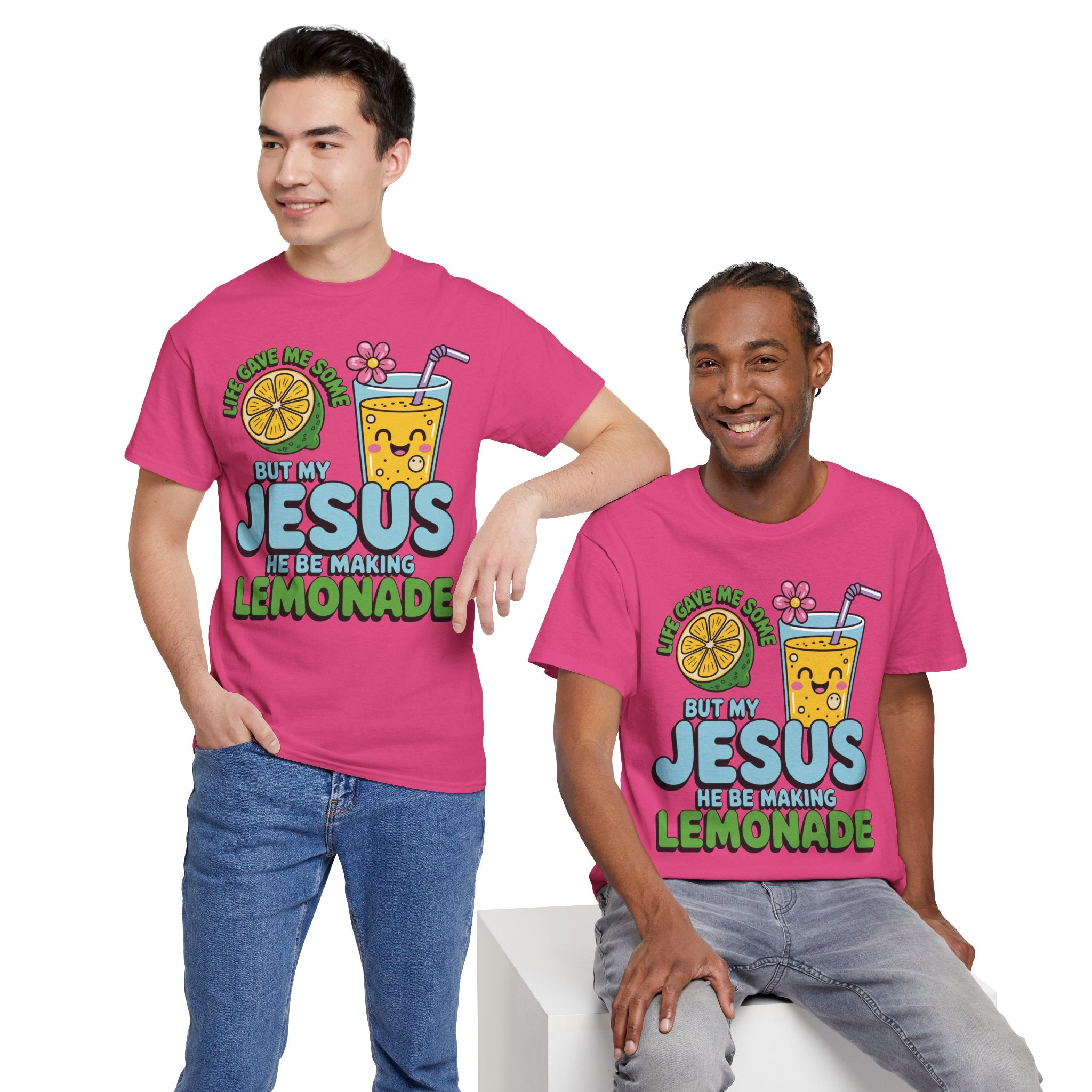 Christian Lemonade T‑Shirt — "Life Gave Me Some Lemons, My Jesus Makes Lemonade"Unisex Cotton Tee