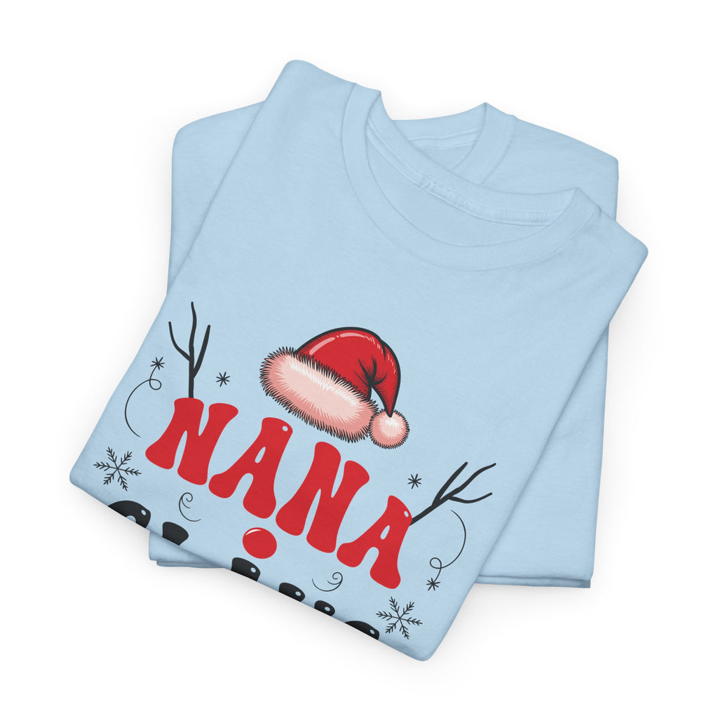 Nana Christmas T-Shirt — Santa Hat & Elf Boots Holiday Unisex Cotton Tee