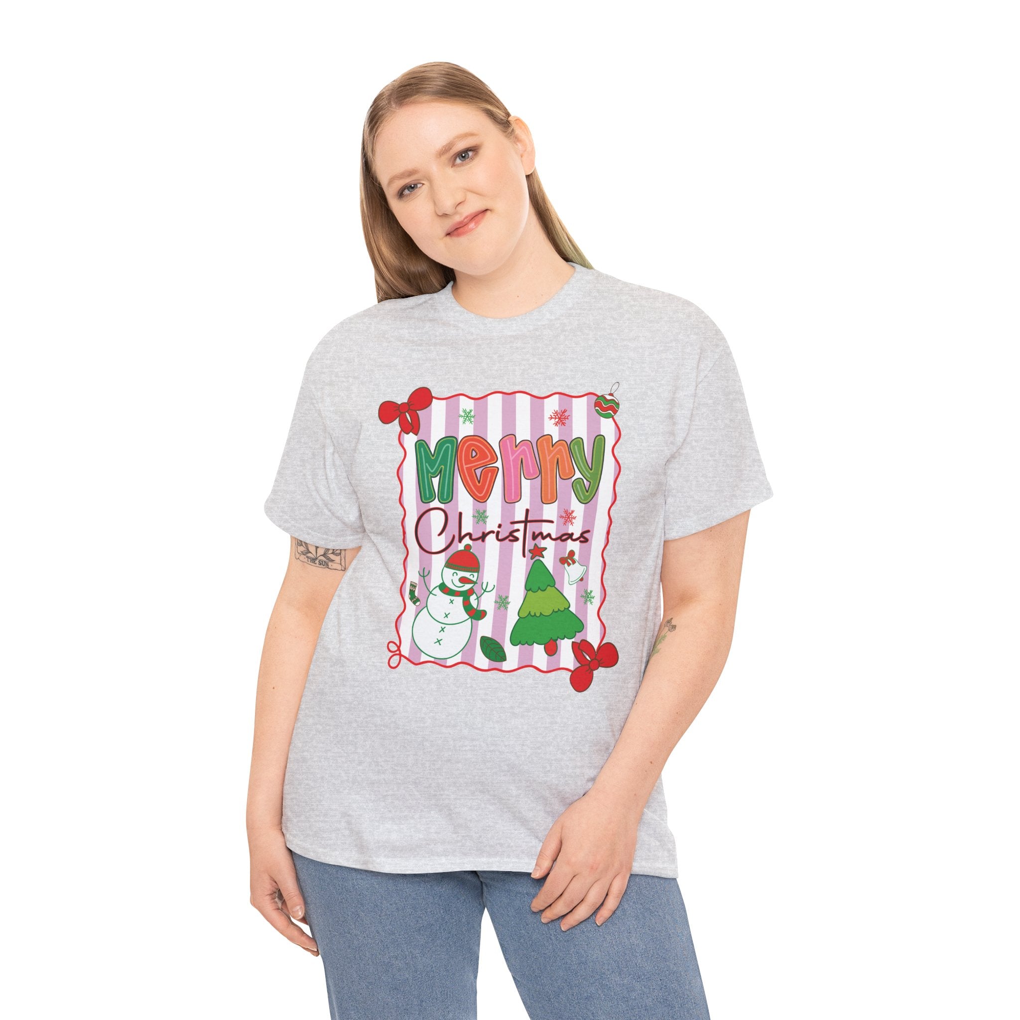 Christmas Snowman Unisex Cotton Tee
