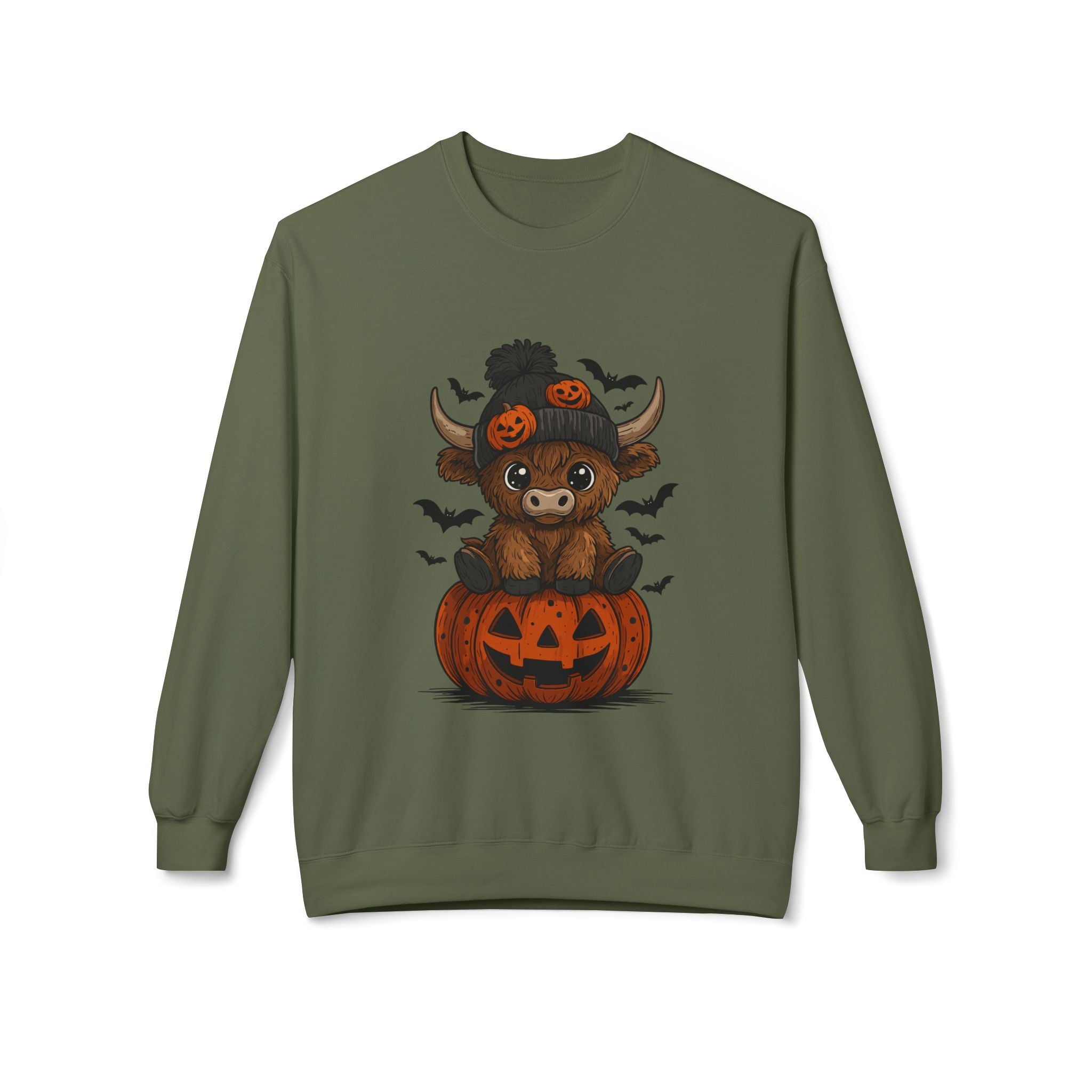 Halloween Bear Unisex Fleece Sweatshirt