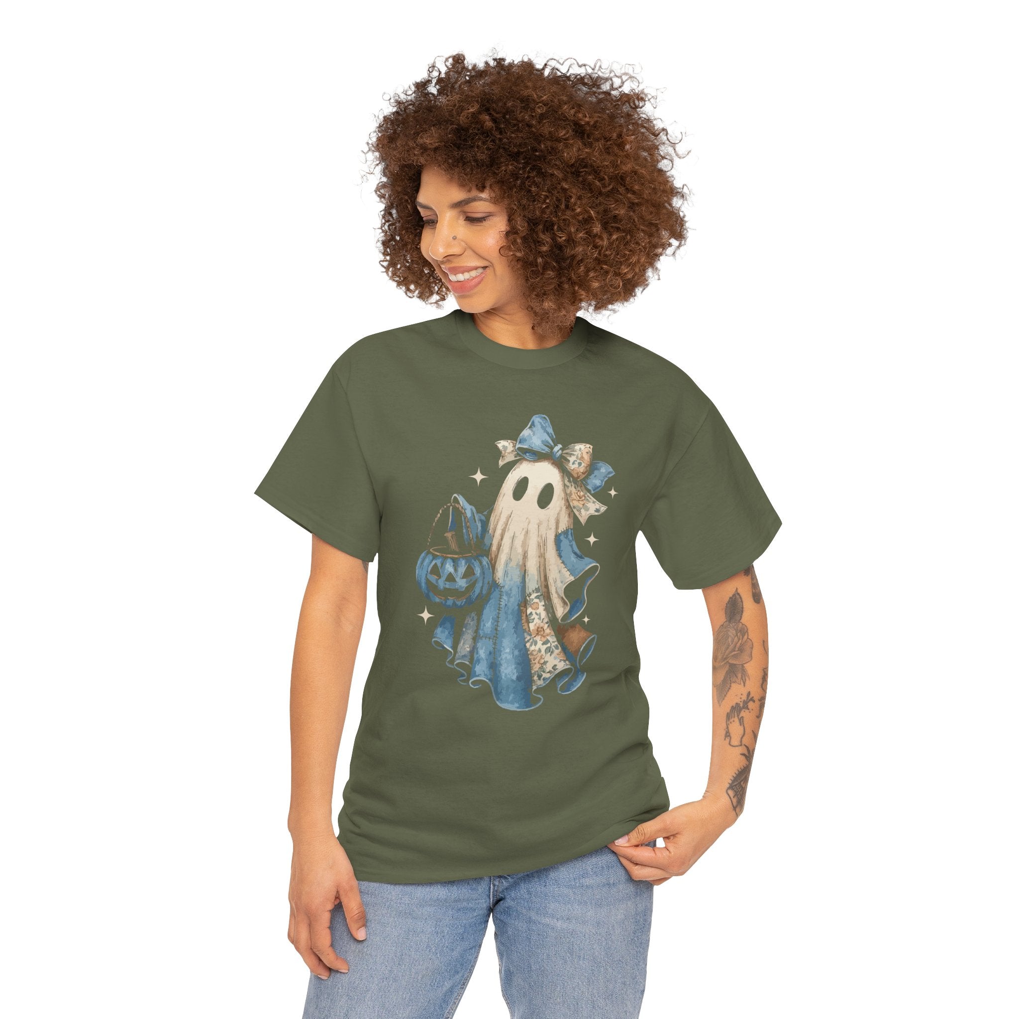 Ghost Halloween Unisex Cotton Tee