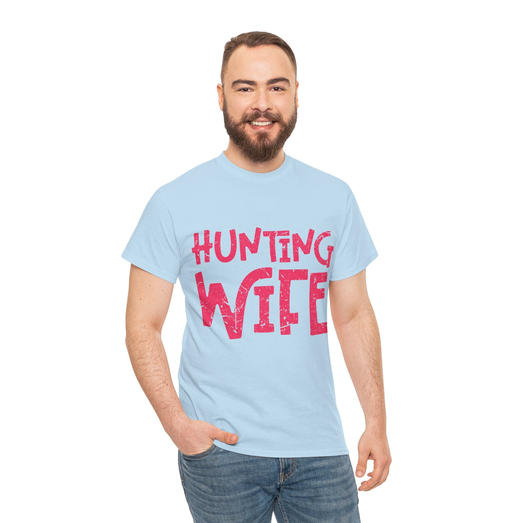 Hunting Season Vintage Badge T-Shirt — Rugged Orange Hunting Unisex Cotton Tee