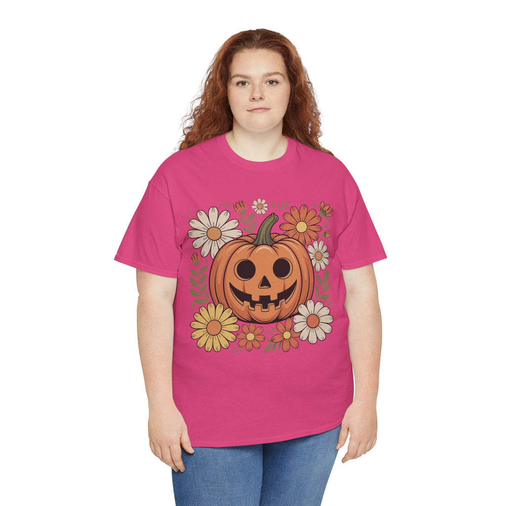 Halloween Pumpkin Unisex Cotton Tee