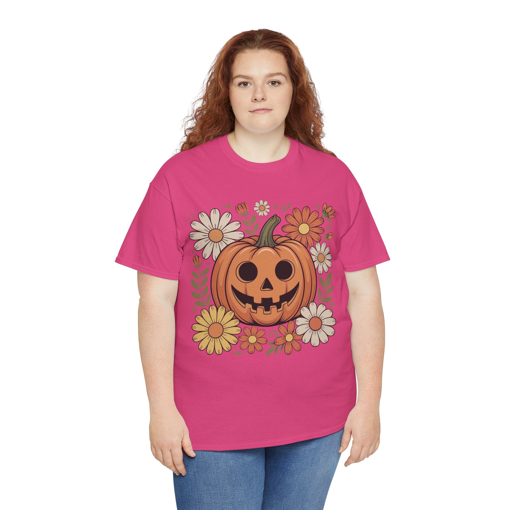 Halloween Pumpkin Unisex Cotton Tee