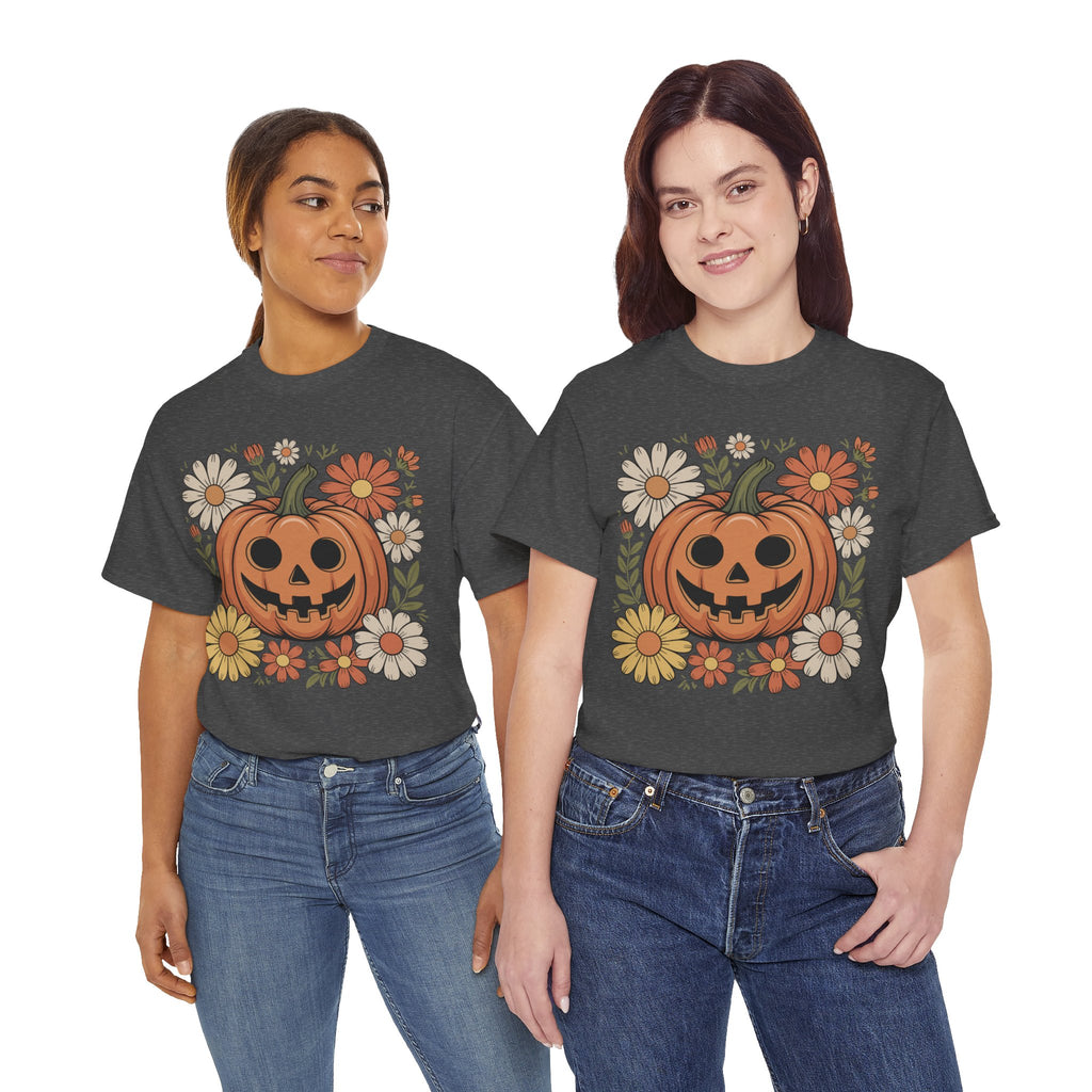 Halloween Pumpkin Unisex Cotton Tee