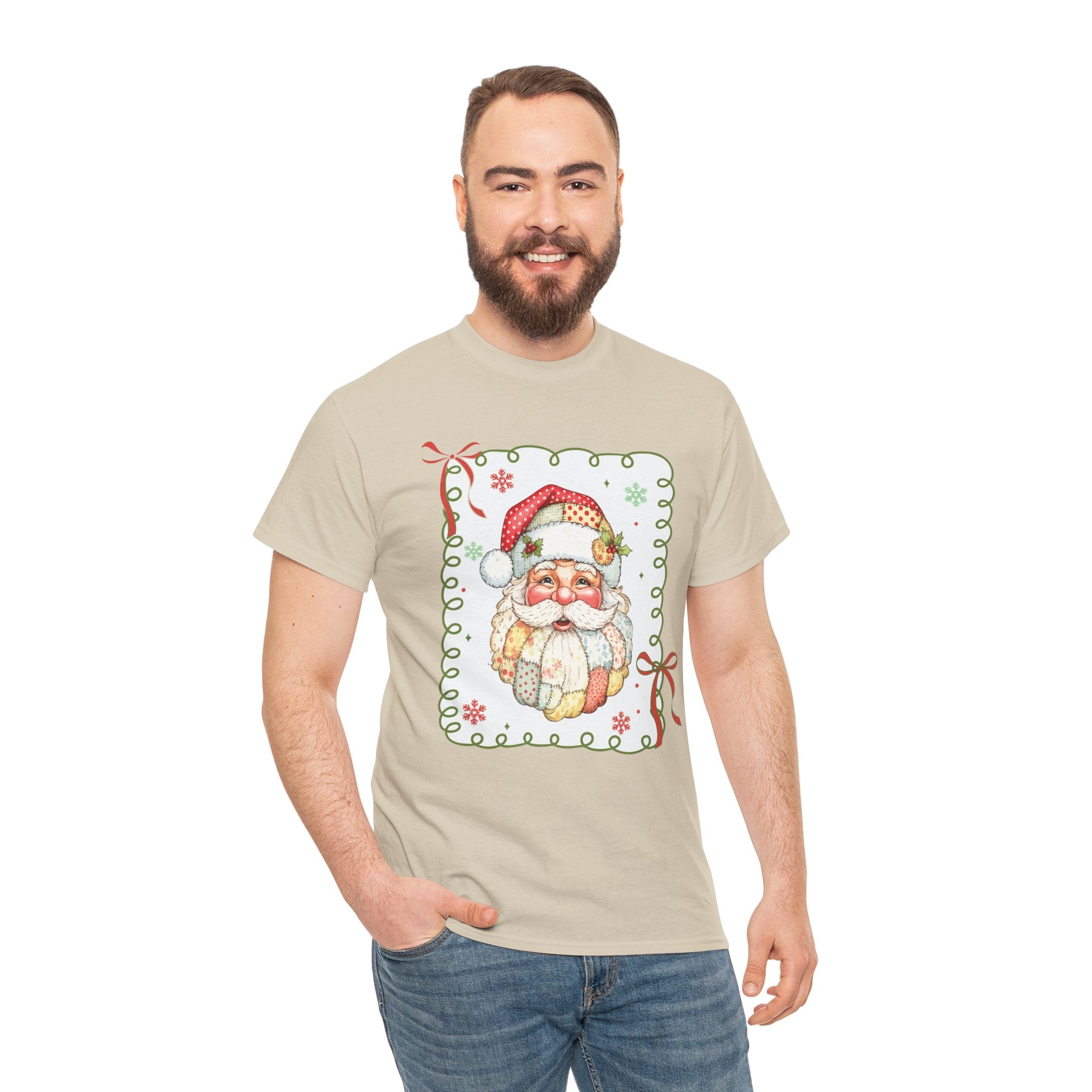 Santa Vintage Unisex Cotton Tee