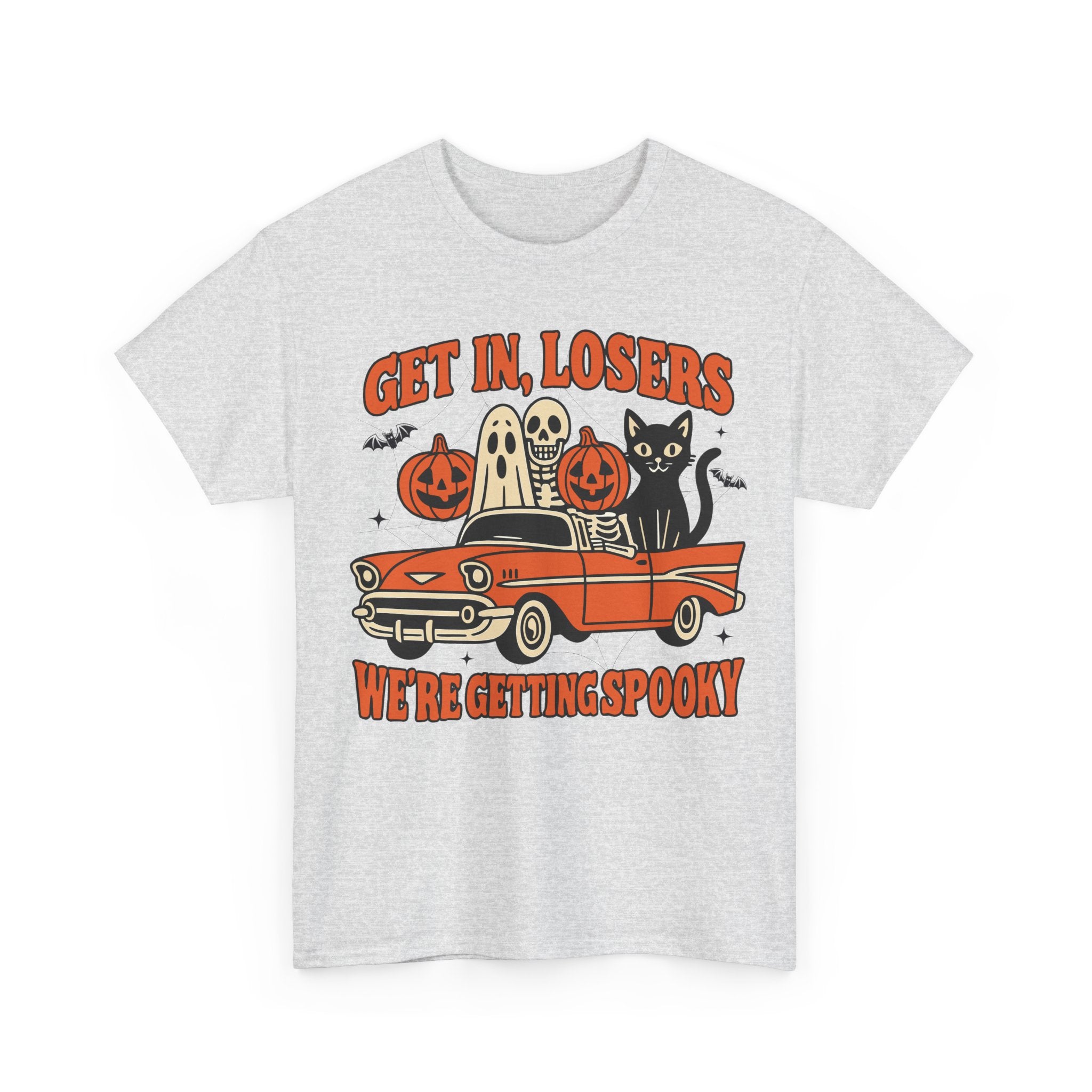 Halloween Skeleton Pumpkin Black Cat Unisex Cotton Tee