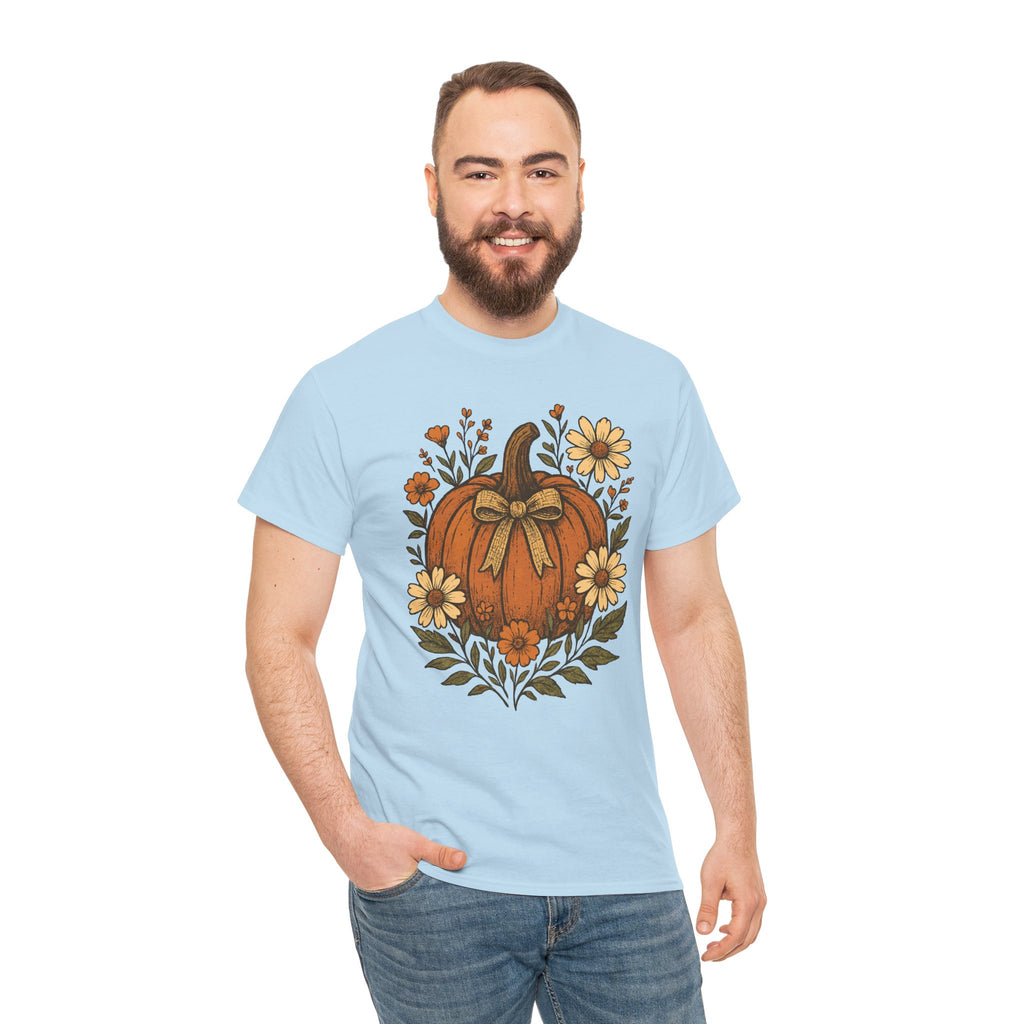 Pumpkin Daisy Unisex Cotton Tee