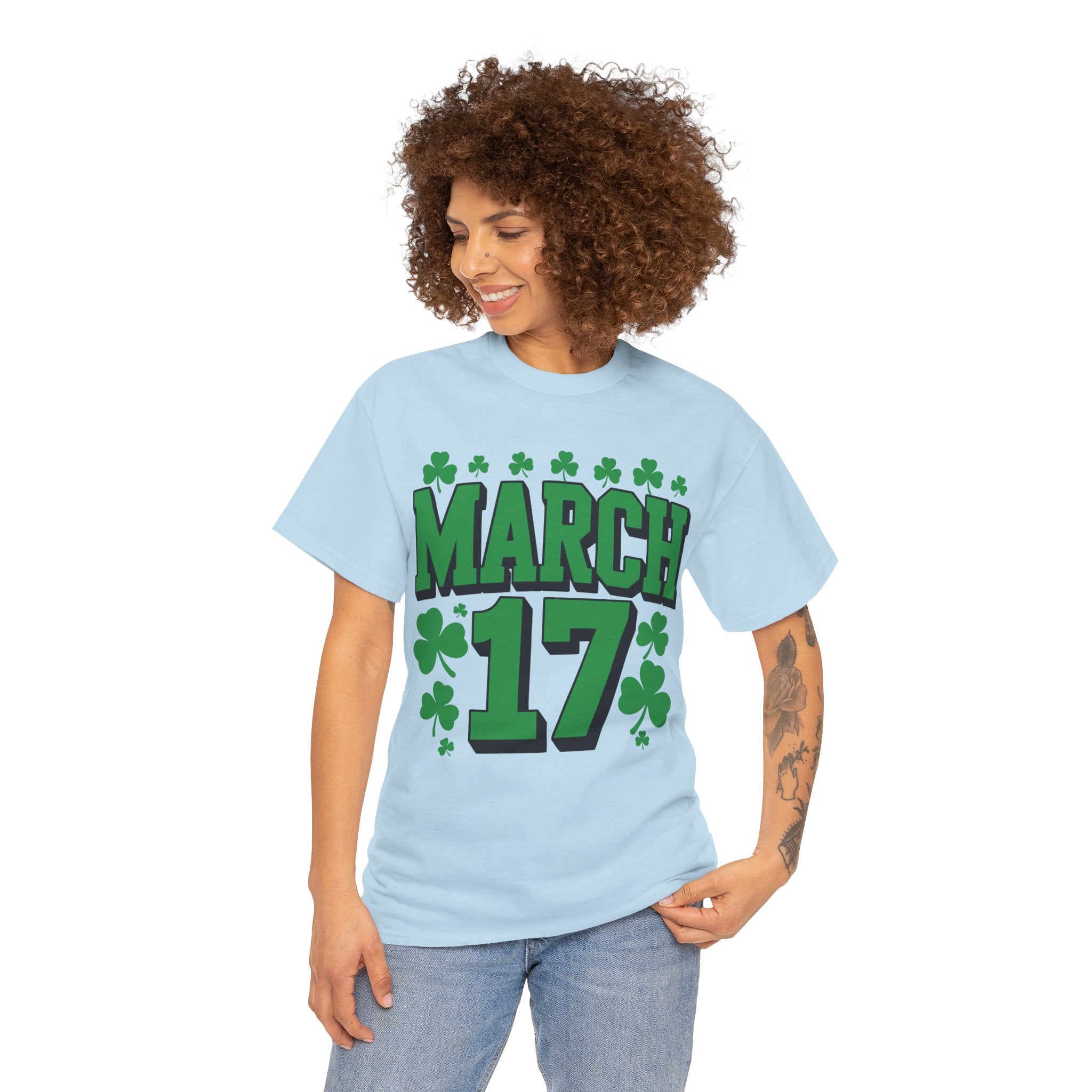 St. Patrick’s Day March 17 Shamrock Unisex Cotton T‑Shirt