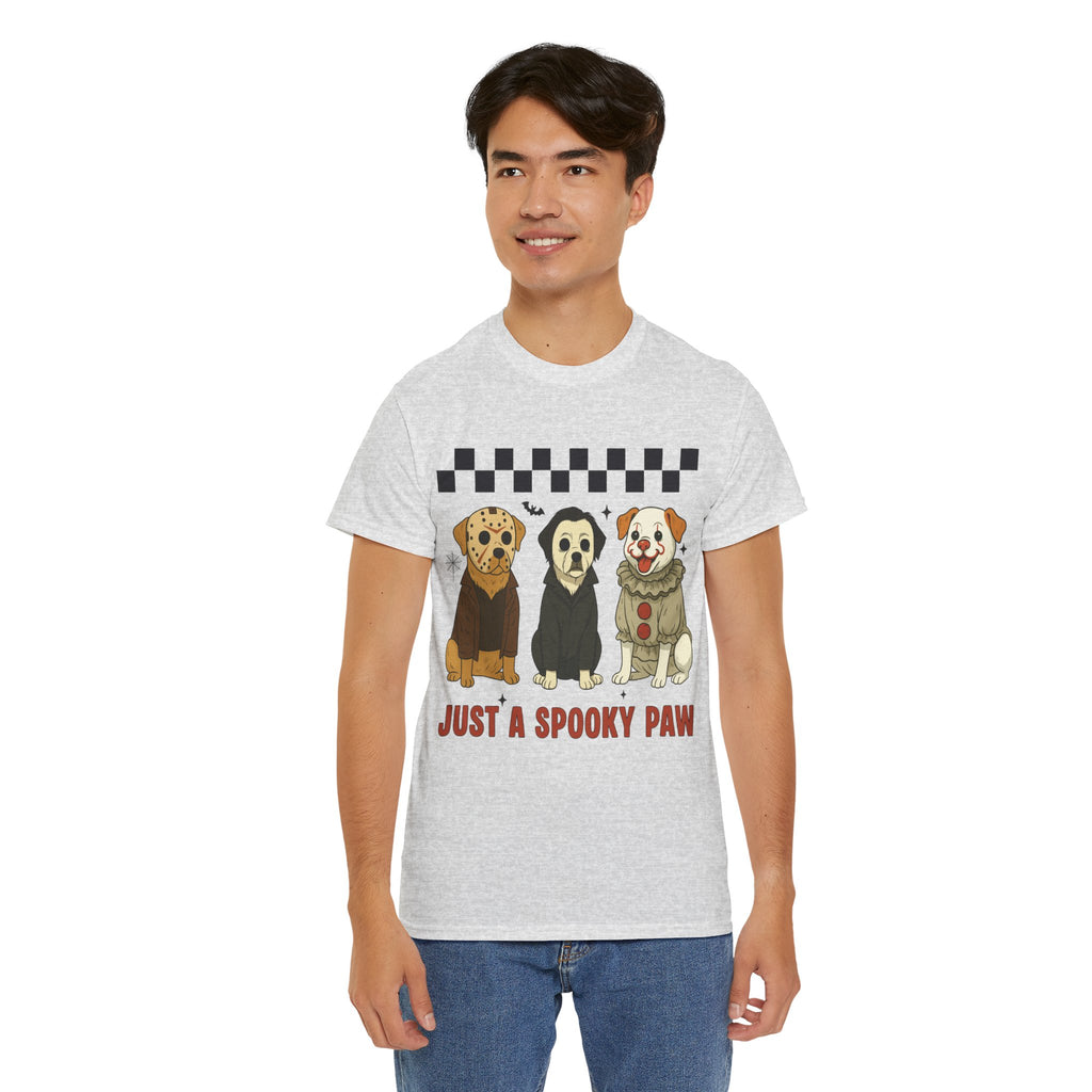 Halloween "Just A Spooky Paw" Unisex Cotton Tee