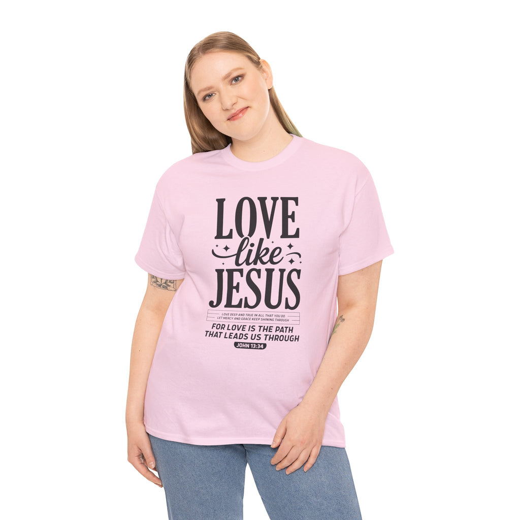 Love Like Jesus Tee — John 13:34 Faith-Inspired Christian Unisex Cotton T-Shirt