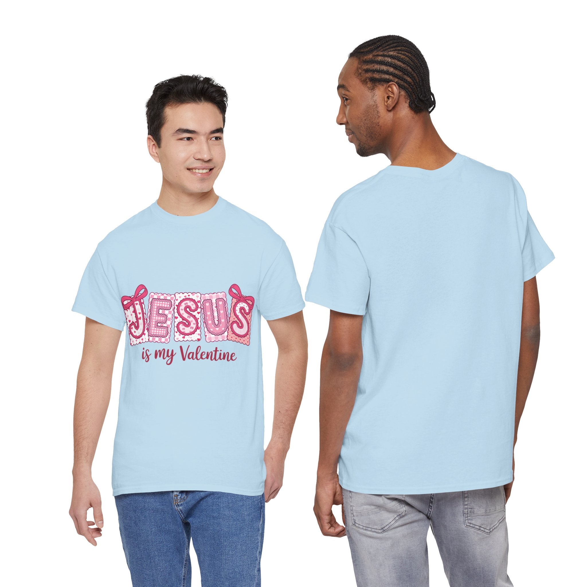 Jesus Is My Valentine T-Shirt — Pink Christian Valentine Unisex Cotton Tee