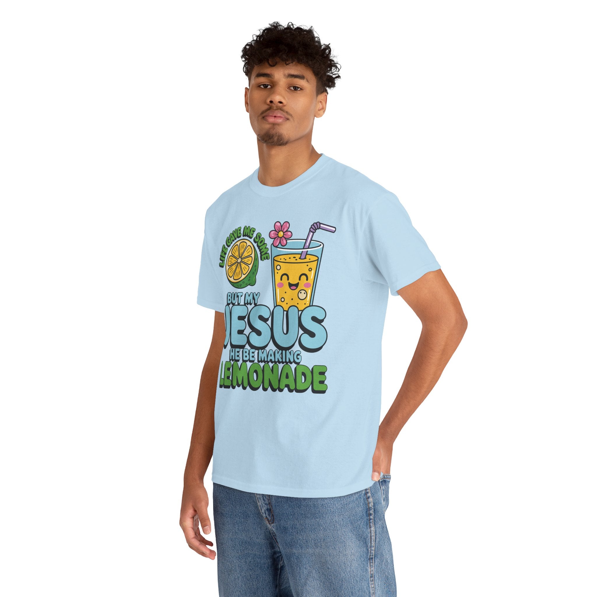 Christian Lemonade T‑Shirt — "Life Gave Me Some Lemons, My Jesus Makes Lemonade"Unisex Cotton Tee