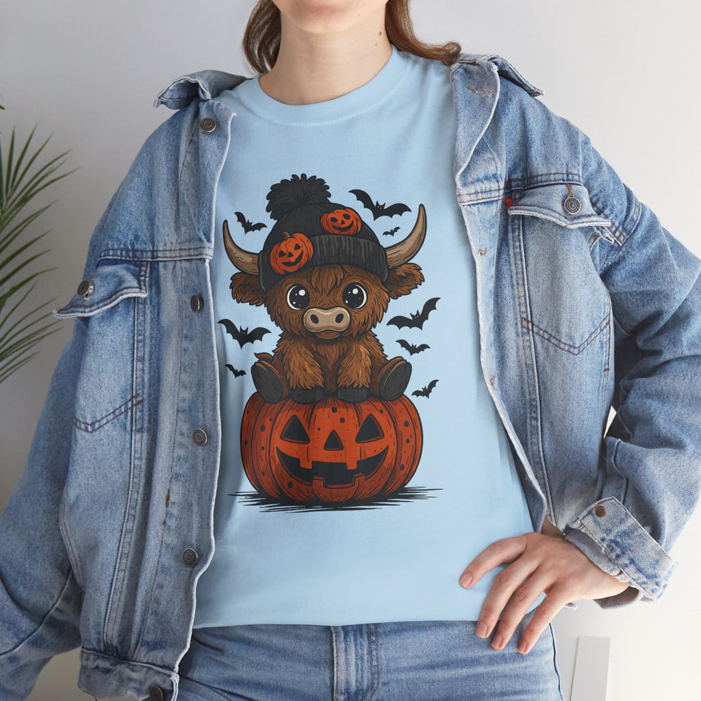 Halloween Cow Unisex Cotton Tshirt