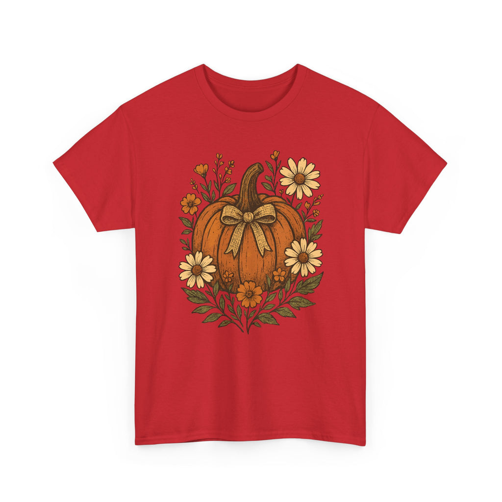 Pumpkin Daisy Unisex Cotton Tee