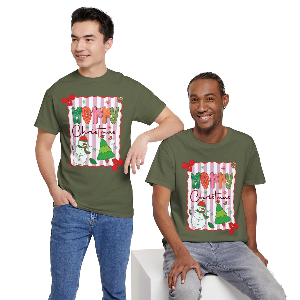 Christmas Snowman Unisex Cotton Tee
