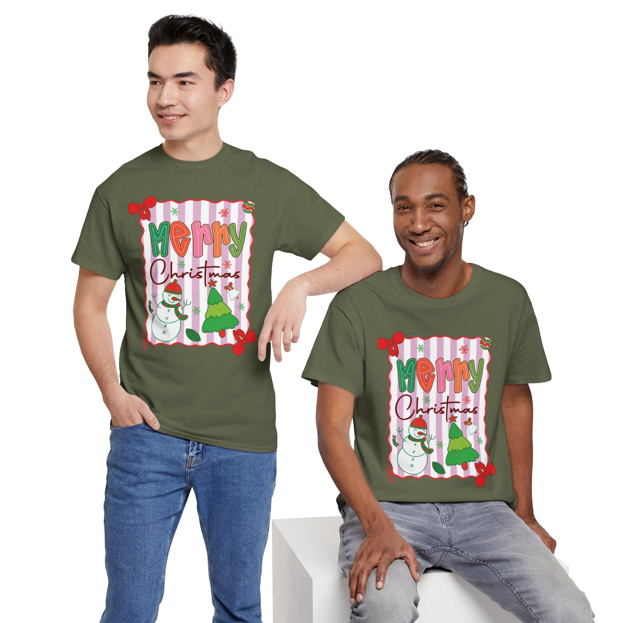 Christmas Snowman Unisex Cotton Tee
