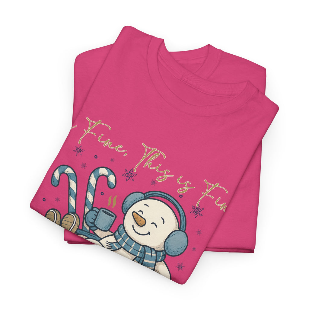 Snowman Hot Cocoa Unisex Cotton Tee