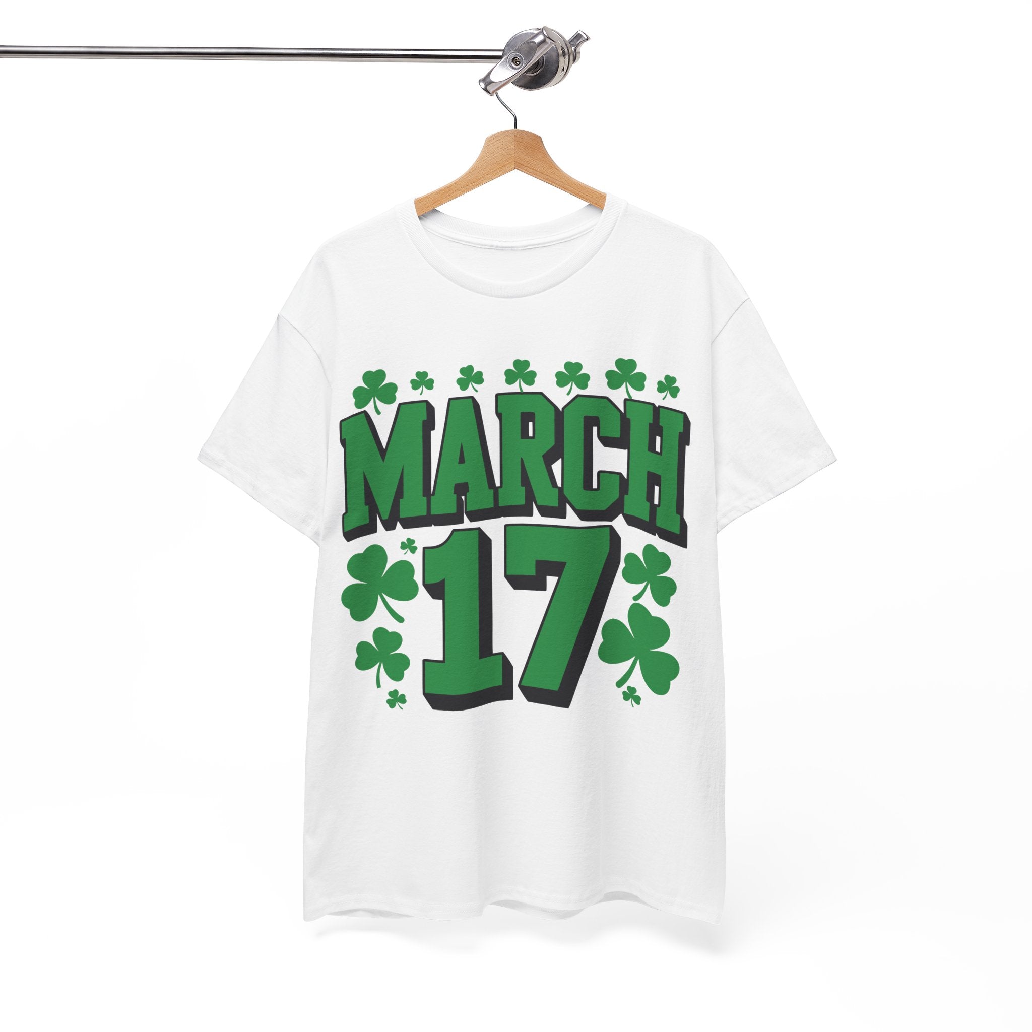 St. Patrick’s Day March 17 Shamrock Unisex Cotton T‑Shirt