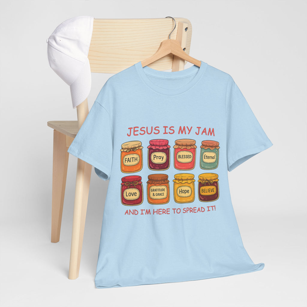 Jesus Is My Jam T-Shirt — Christian Faith Jam Jar Unisex Cotton Tee